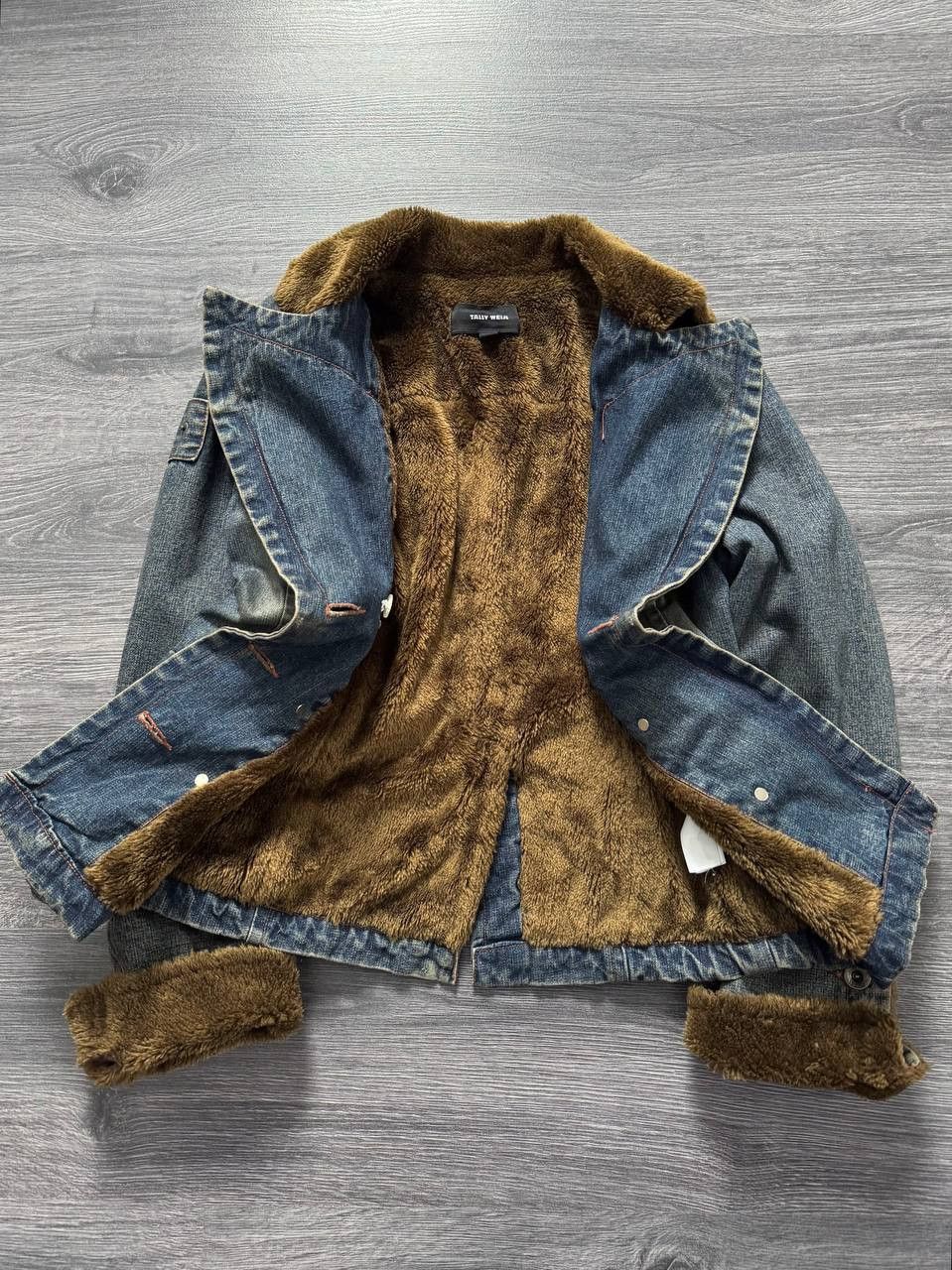 Japanese Brand Y2K Faux Fur Collar Denim Jacket Vintage Dolce Gabbana style Size M / US 6-8 / IT 42-44 - 6 Thumbnail
