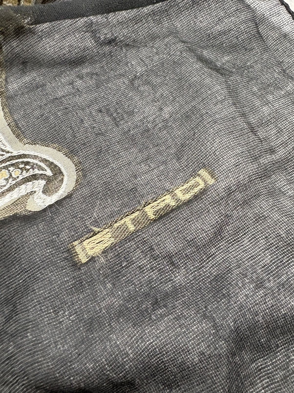 Etro ETRO Vintage Luxury Monogram Y2k Silk Cotton Scarf Rare Size ONE SIZE - 4 Thumbnail