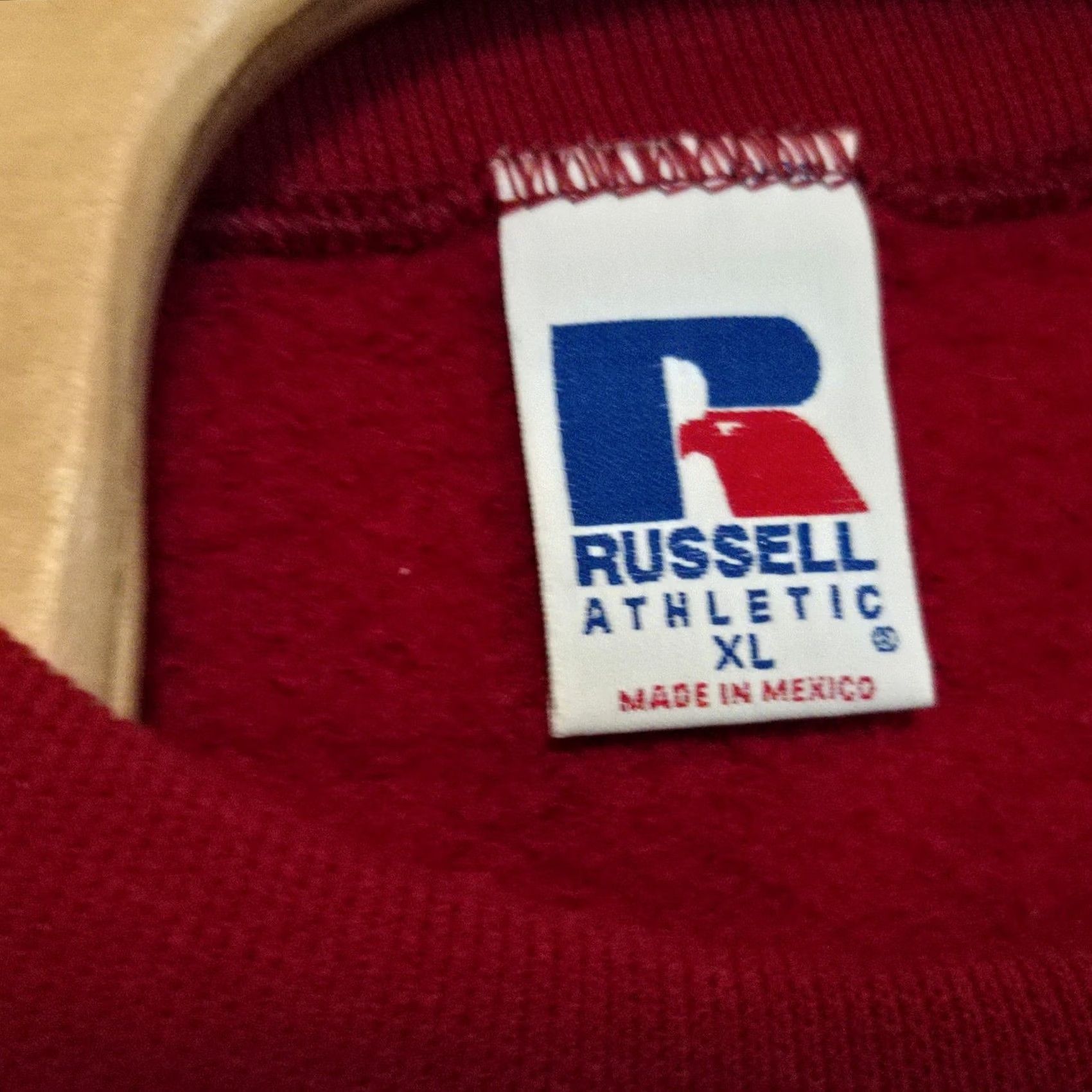 Russell Athletic VINTAGE Russell Athletic Sweatshirt Men XL Red Pullover Regular Size Blank Blank? Size US XL / EU 56 / 4 - 2 Thumbnail