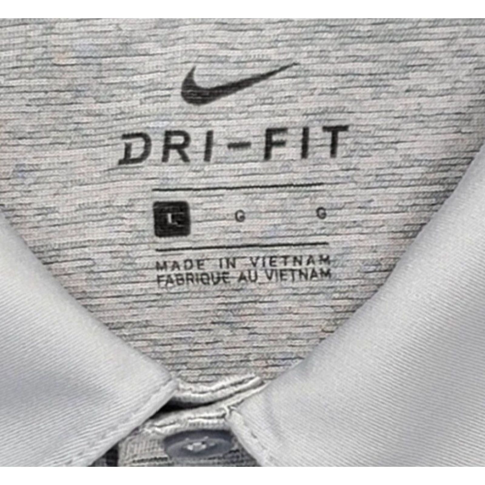 Nike Nike Dri-Fit Polo Bengals L Heathered Gray Short Sleeve Logo Sports Shirt Men Size US L / EU 52-54 / 3 - 7 Thumbnail