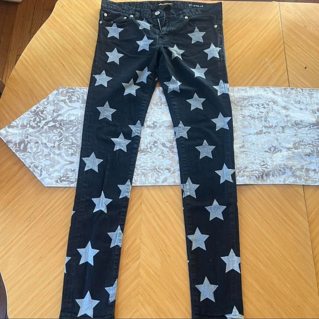 Saint Laurent Paris Saint Laurent Paris D01 Star Denim by Hedi Slimane Size 32" / US 10 / IT 46 - 1 Thumbnail