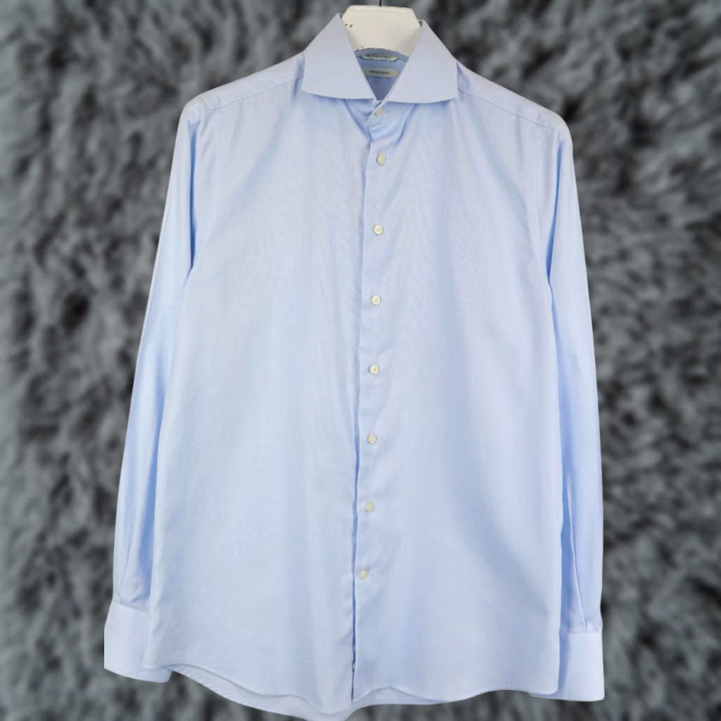 Suitsupply Suitsupply Slim Fit Formal Shirt Men's 39/15 1/2 Blue Cutaway Button Up Dress Shirt Size 40R - 1 Thumbnail