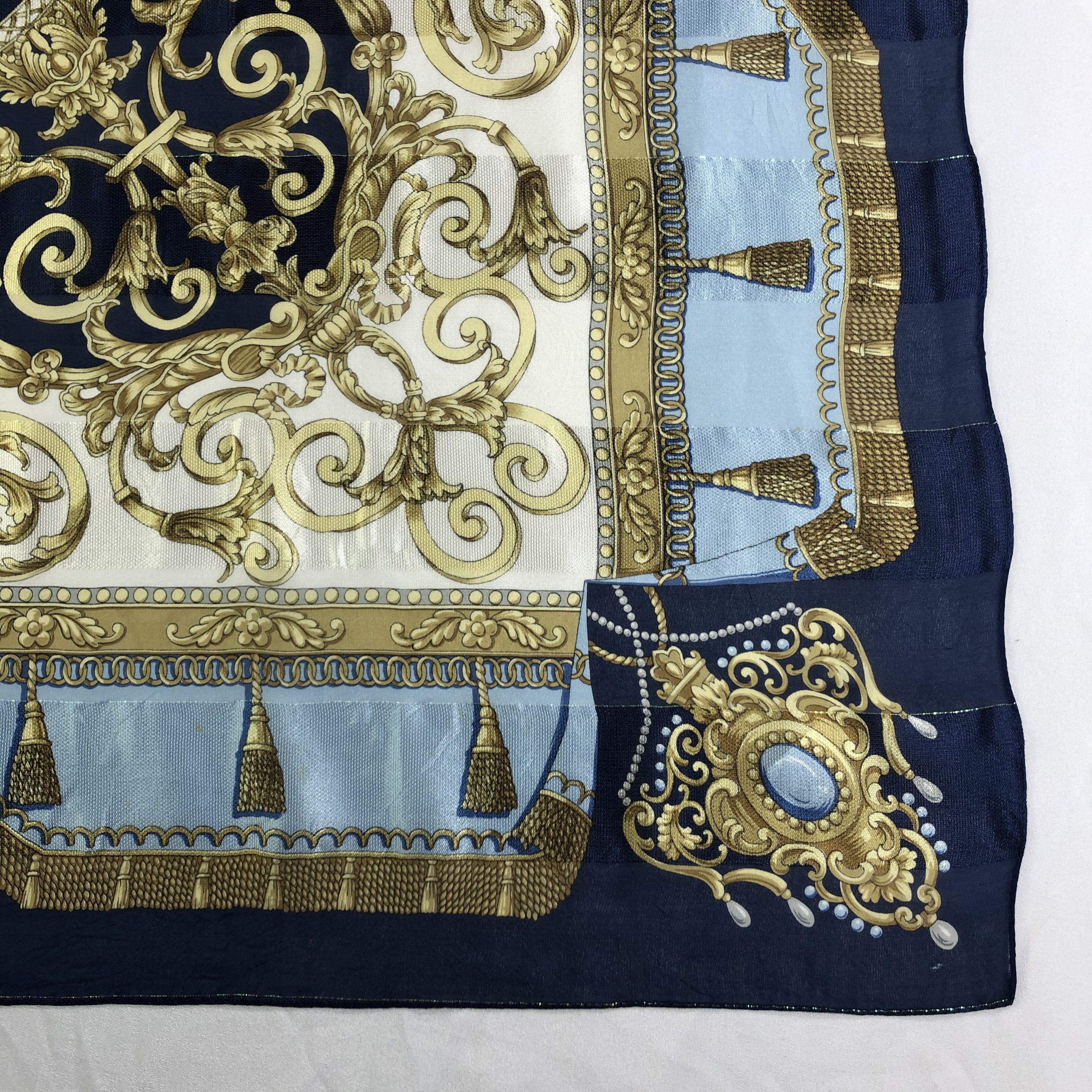 Vintage Vintage La Gloire De Napoleon Silk Scarf Size ONE SIZE - 3 Thumbnail