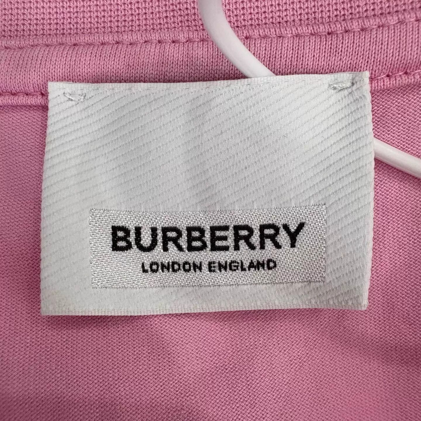 Burberry Burberry SS22 Pansy Pink Logo Short-Sleeve Tee S Size S / US 4 / IT 40 - 3 Thumbnail