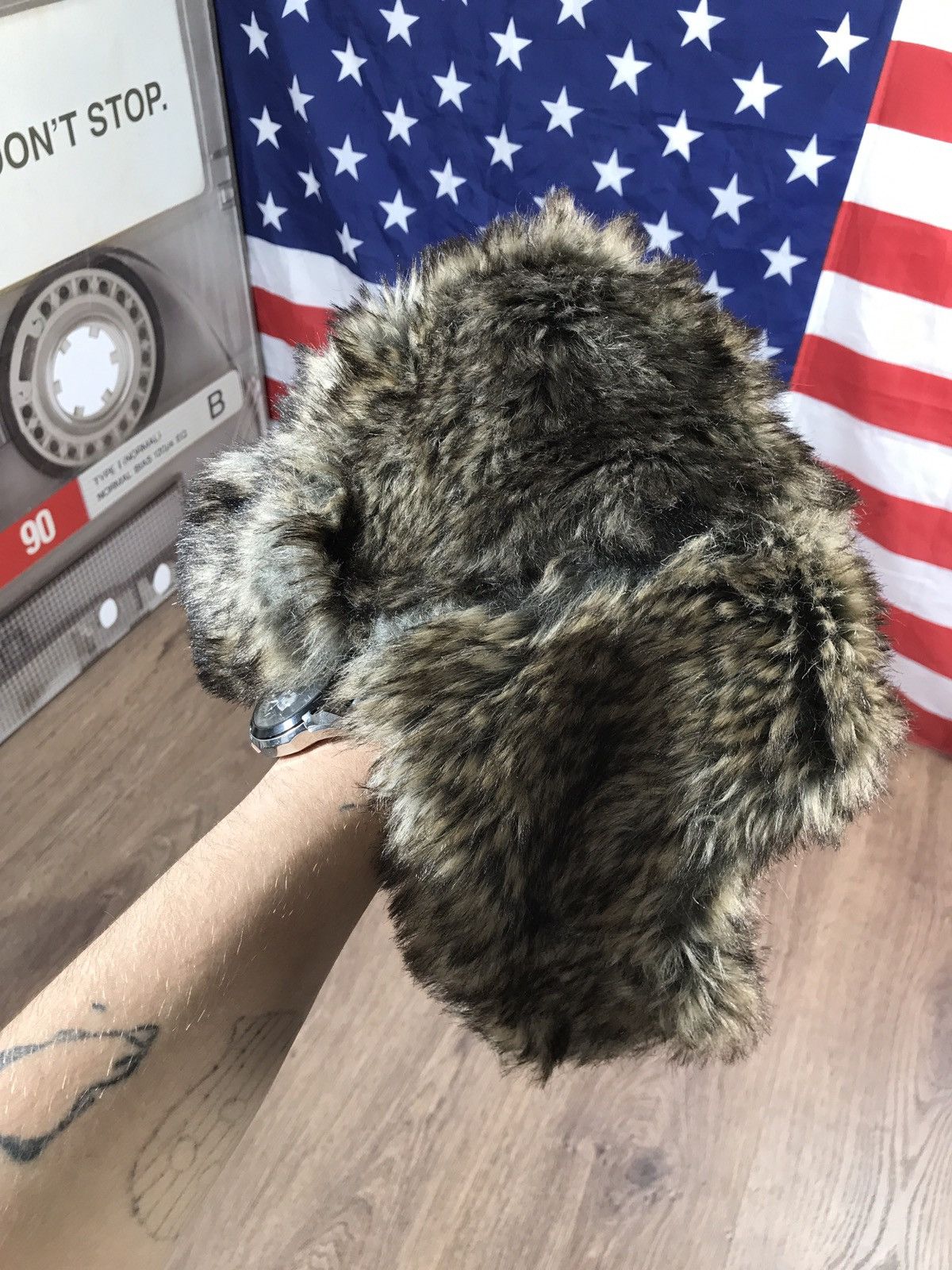 Japanese Brand × Vintage Vintage Fuzzy Mohair Hat Drill Size ONE SIZE - 4 Thumbnail