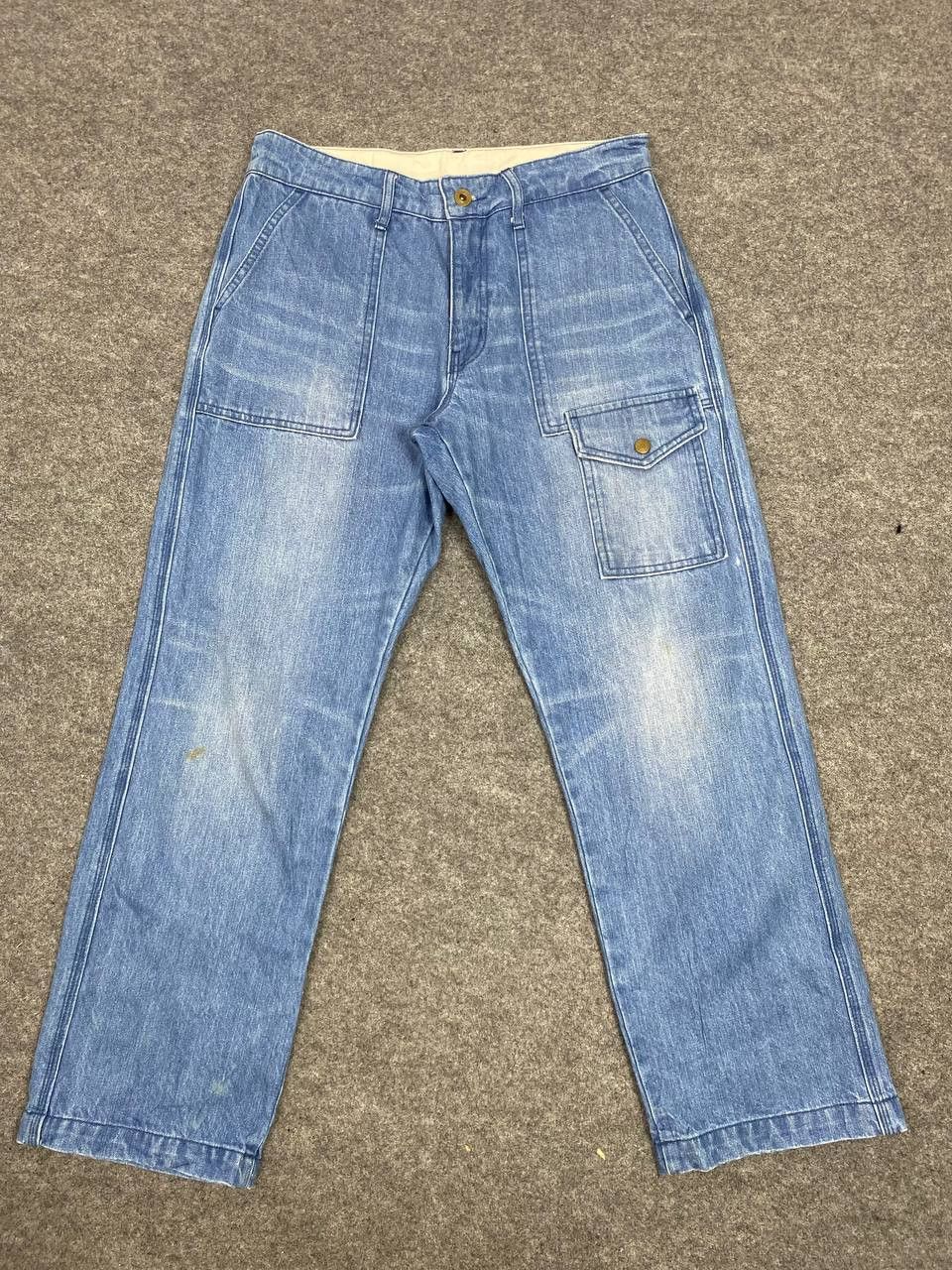 Japanese Brand vintage japanese brands usn style denim nice design Size US 32 / EU 48 - 1 Thumbnail