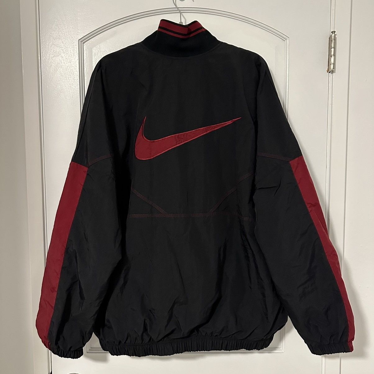 Nike Vintage 1990s Nike Stand Collar Anorak Windbreaker Jacket Size US XL / EU 56 / 4 - 5 Thumbnail