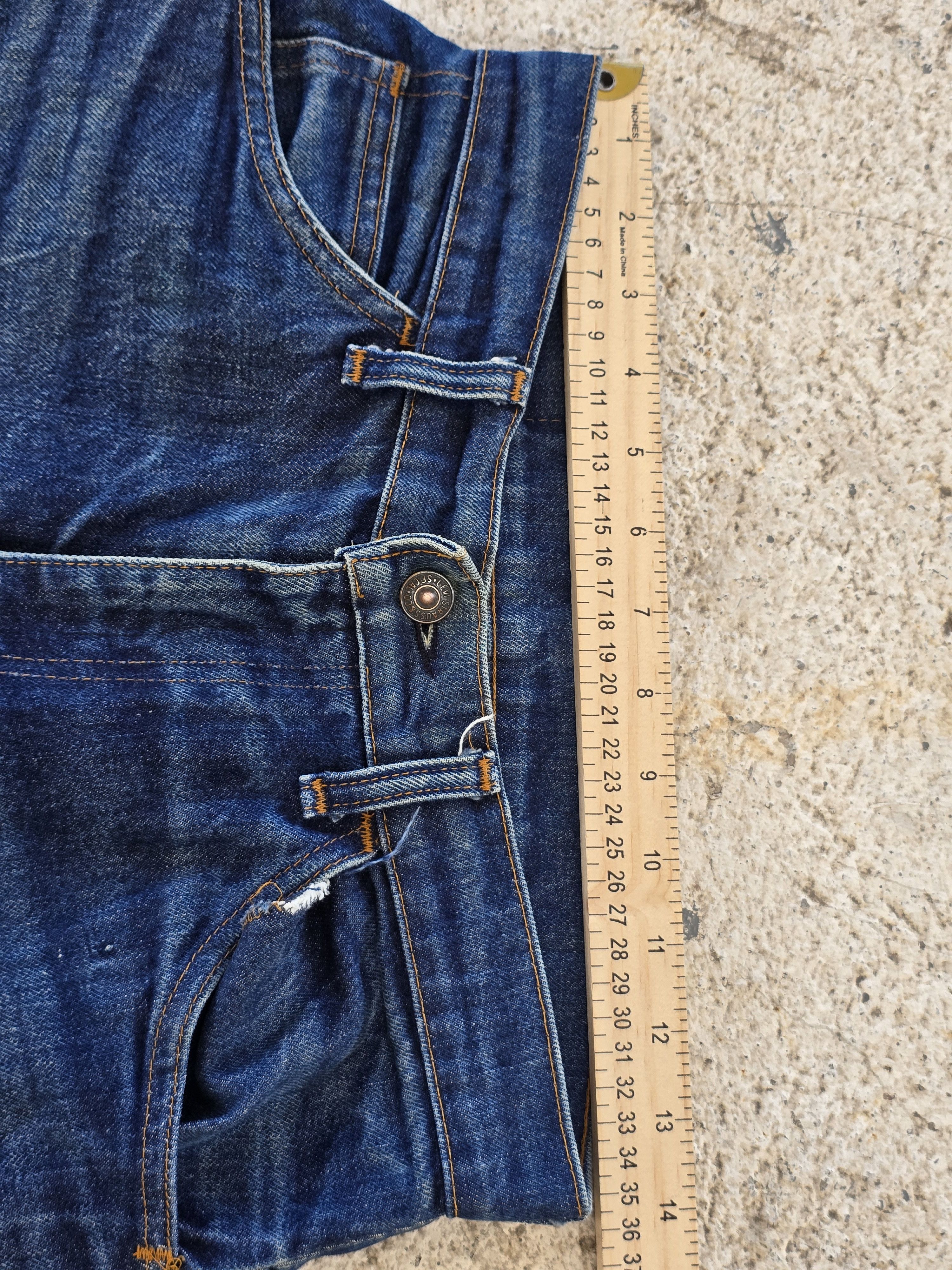 Levi's Vintage 70s Levis Orange Tab Bell Bottom Denim Size US 28 / EU 44 - 9 Thumbnail