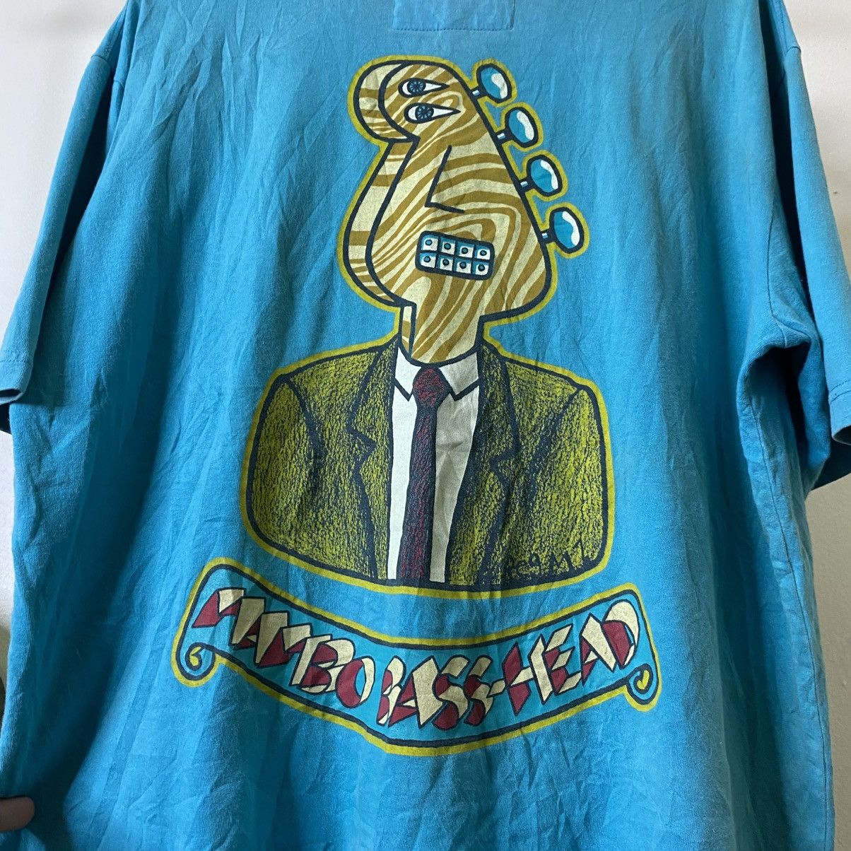 Mambo Vintage 1990s Mambo Bass Head Surf Tee Size US XL / EU 56 / 4 - 2 Thumbnail