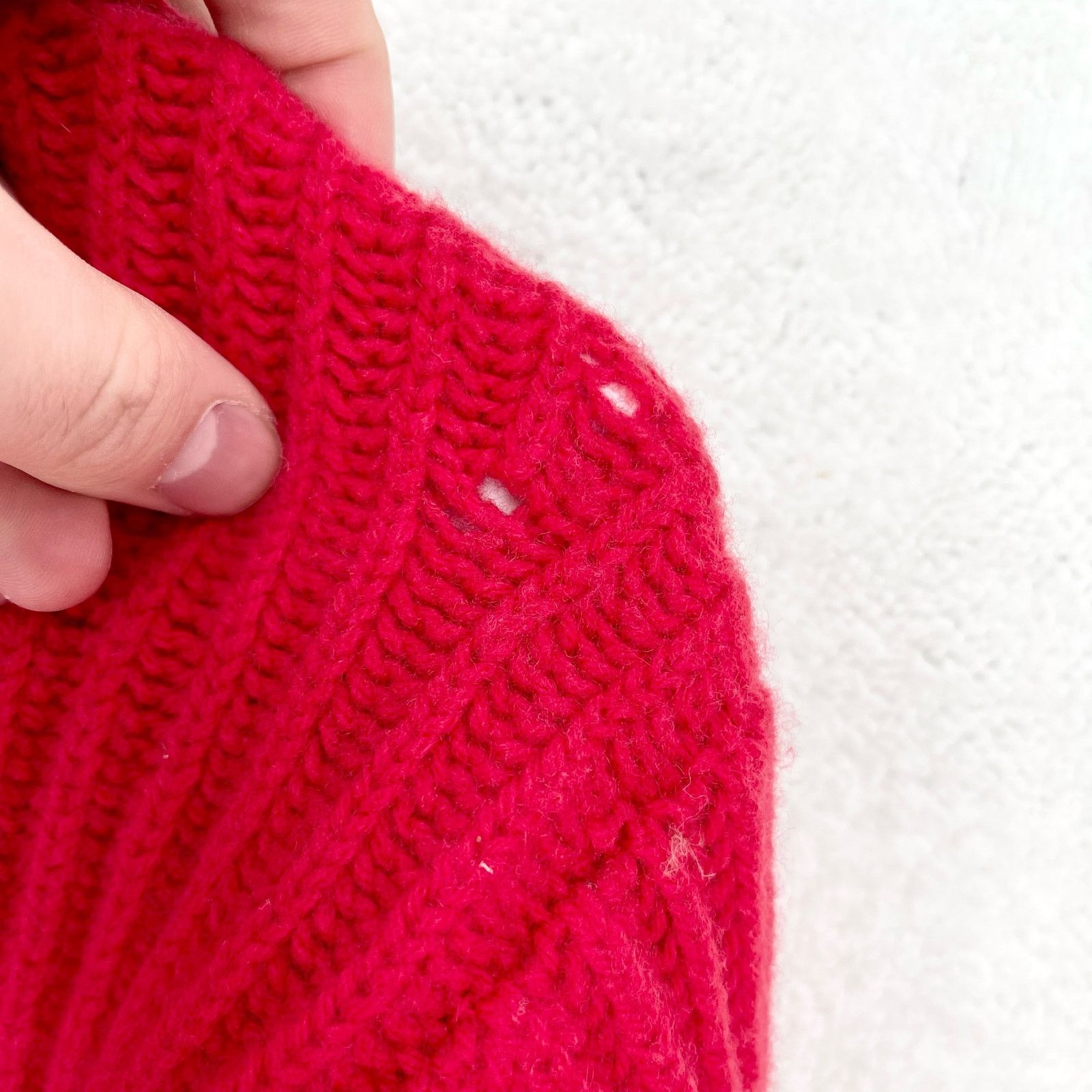 Everlane Everlane Red 100% Wool Knit Ribbed Turtleneck Sweater Size XS / US 0-2 / IT 36-38 - 8 Thumbnail