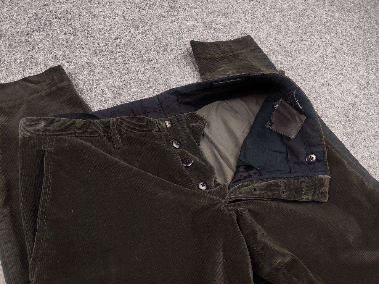 Prada Prada Design Black Label Oliver Corduroy Trouser Pants Size US 31 - 13 Thumbnail