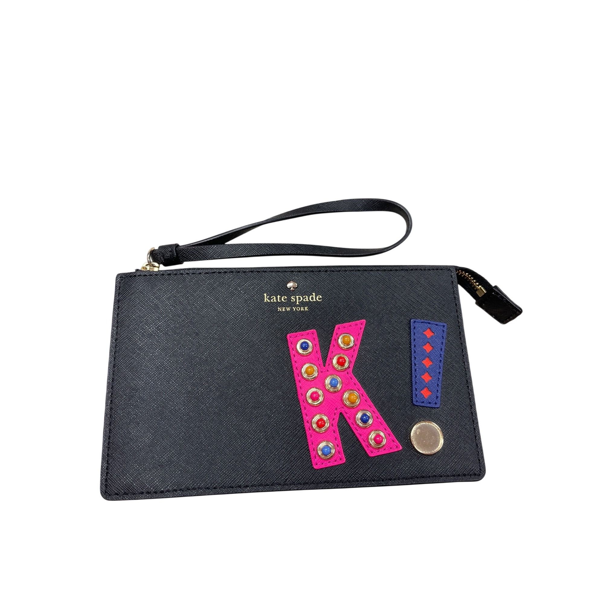 Kate Spade Kate Spade NY black leather bejeweled wristlet clutch bag SK Size ONE SIZE - 18 Thumbnail