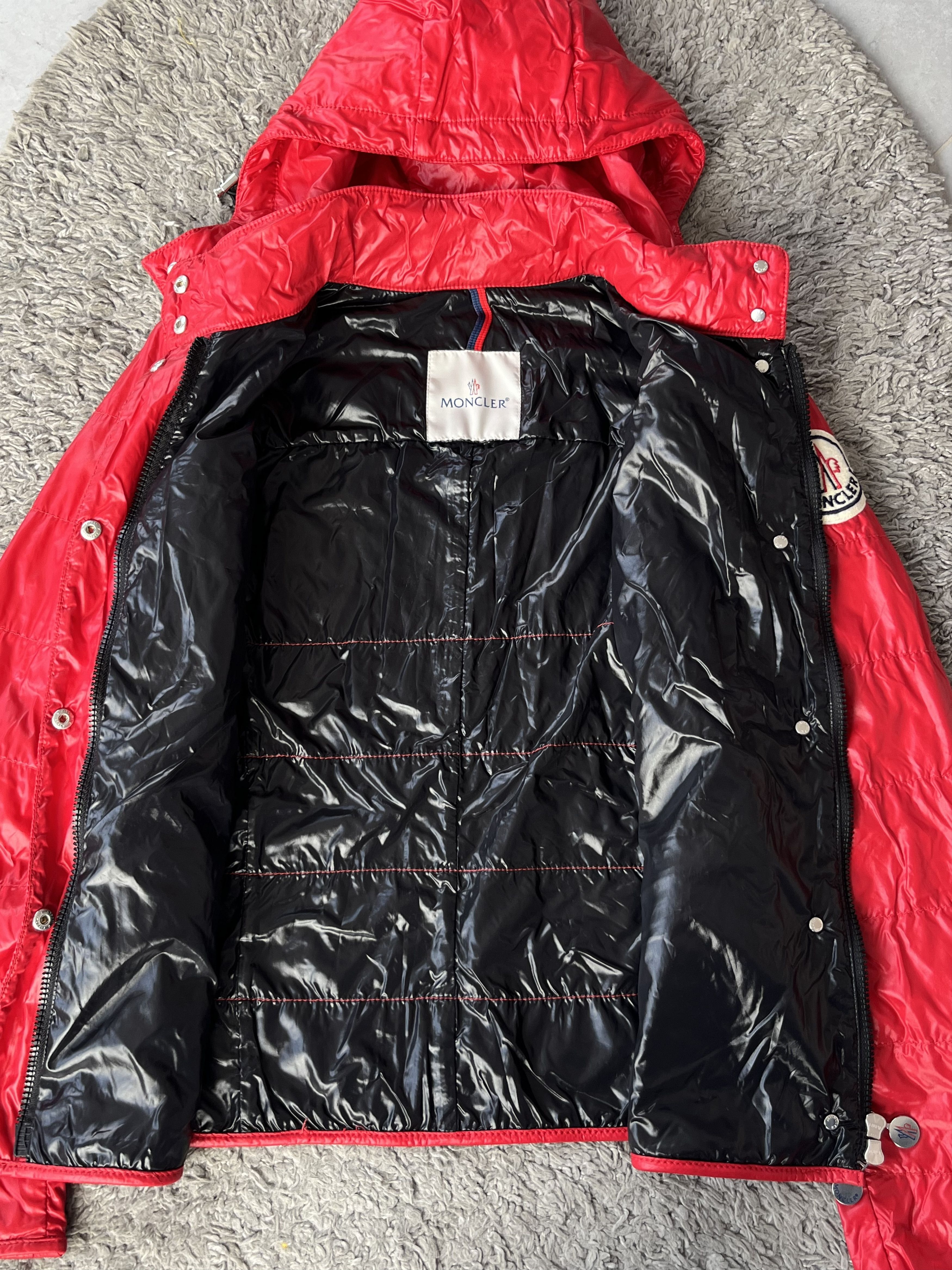 Moncler MONCLER SHINY Vintage Women Light Jacket Big Logo Very Rare Size M / US 6-8 / IT 42-44 - 13 Thumbnail