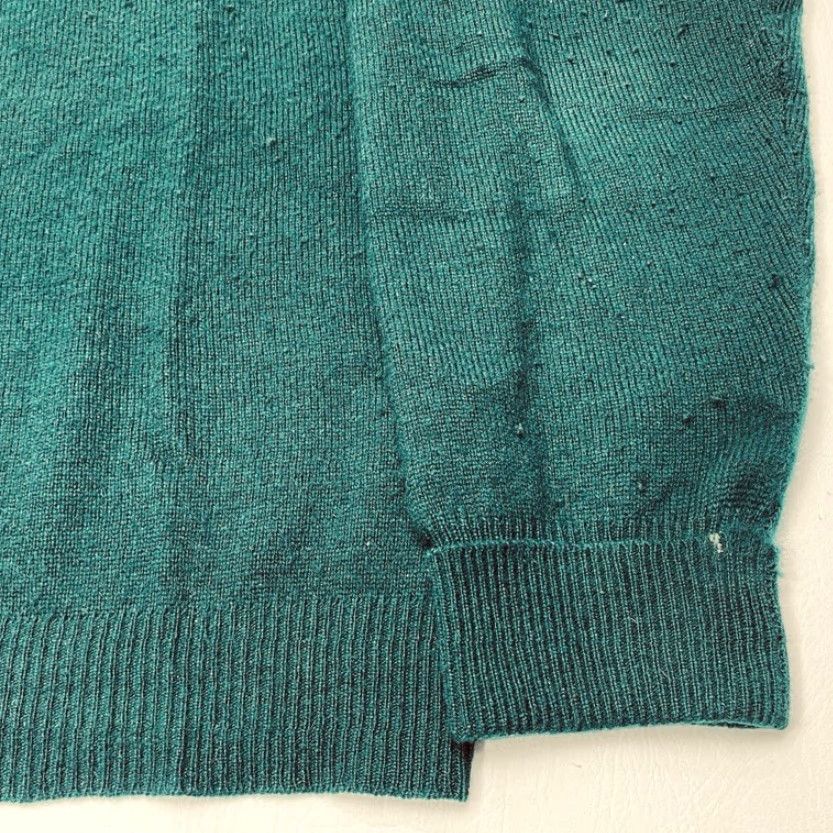Vintage VINTAGE Northbriar 100% Cashmere V-Neck Sweater Men’s Large Green Pullover 7988 Size US L / EU 52-54 / 3 - 5 Thumbnail