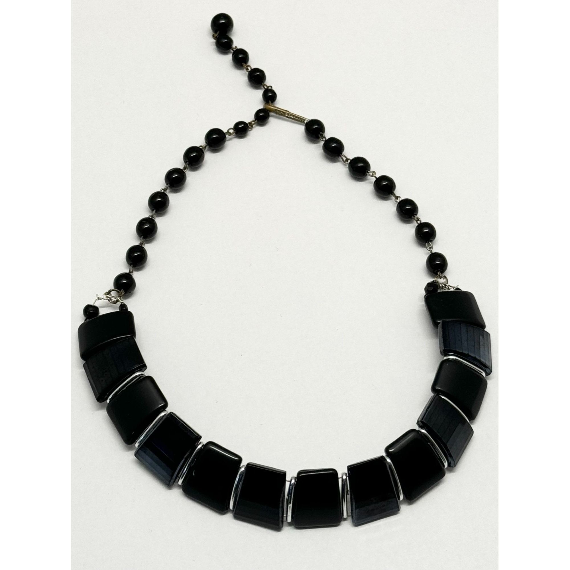 Vintage West Germany Glass beaded collar vintage necklace Size ONE SIZE - 2 Thumbnail