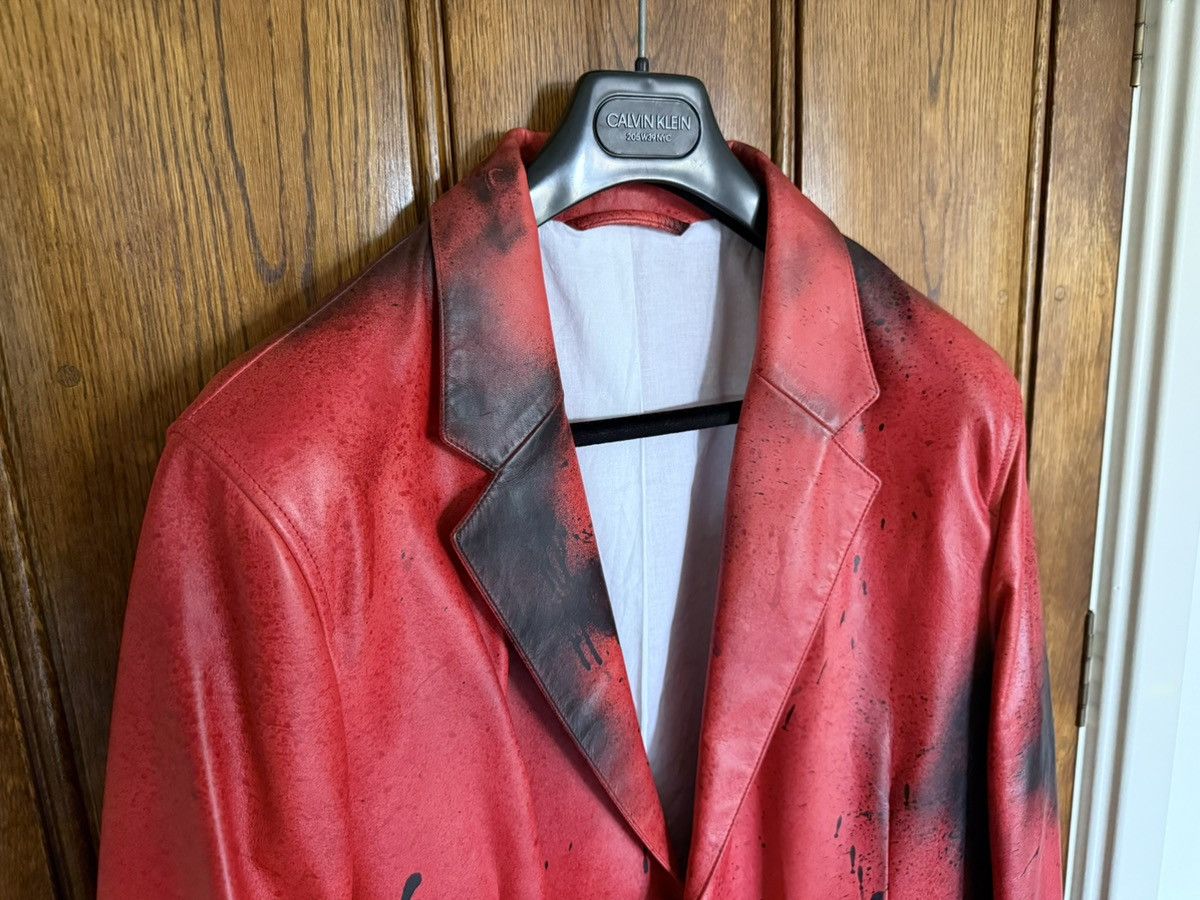 Calvin Klein 205W39NYC Holy Grail FW18 Calvin Klein 205w39nyc leather tench jacket Size US L / EU 52-54 / 3 - 13 Thumbnail