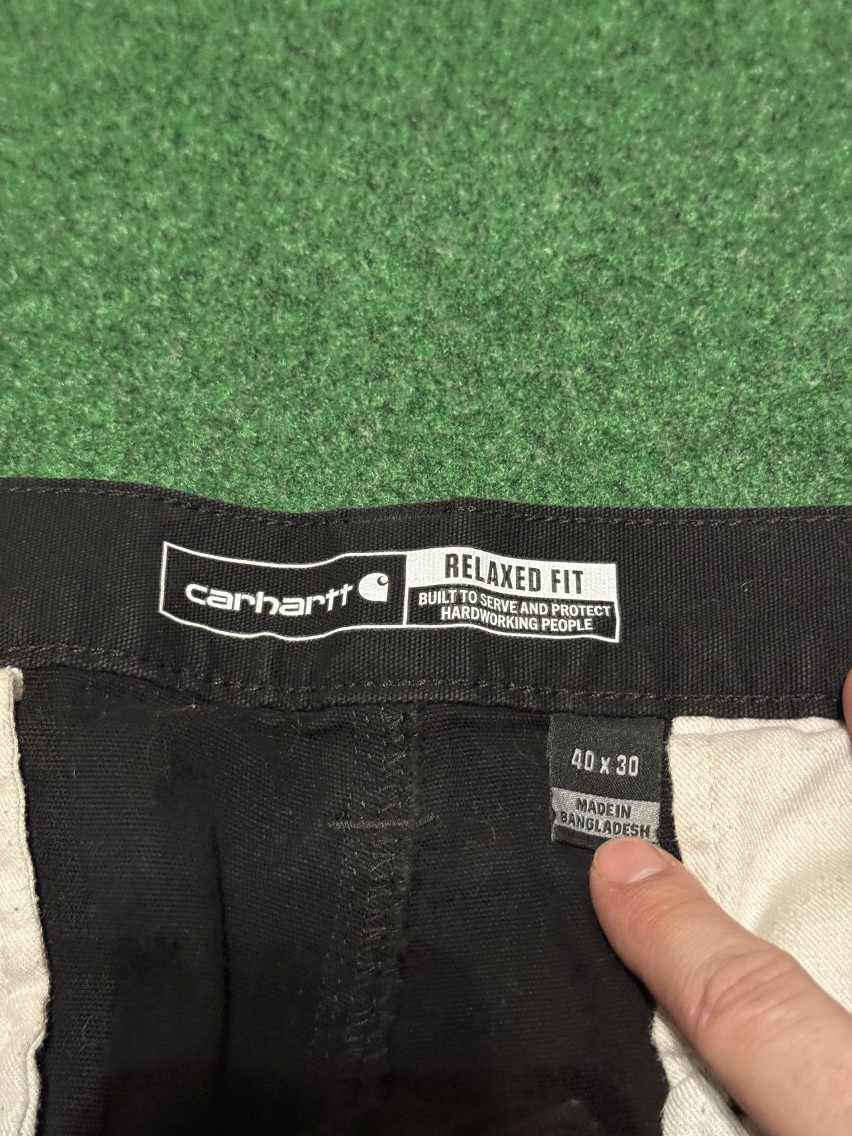Carhartt Carhartt Black Cargo Baggy Relaxed Fit Mens 40x30 Pants Size US 40 / EU 56 - 4 Thumbnail