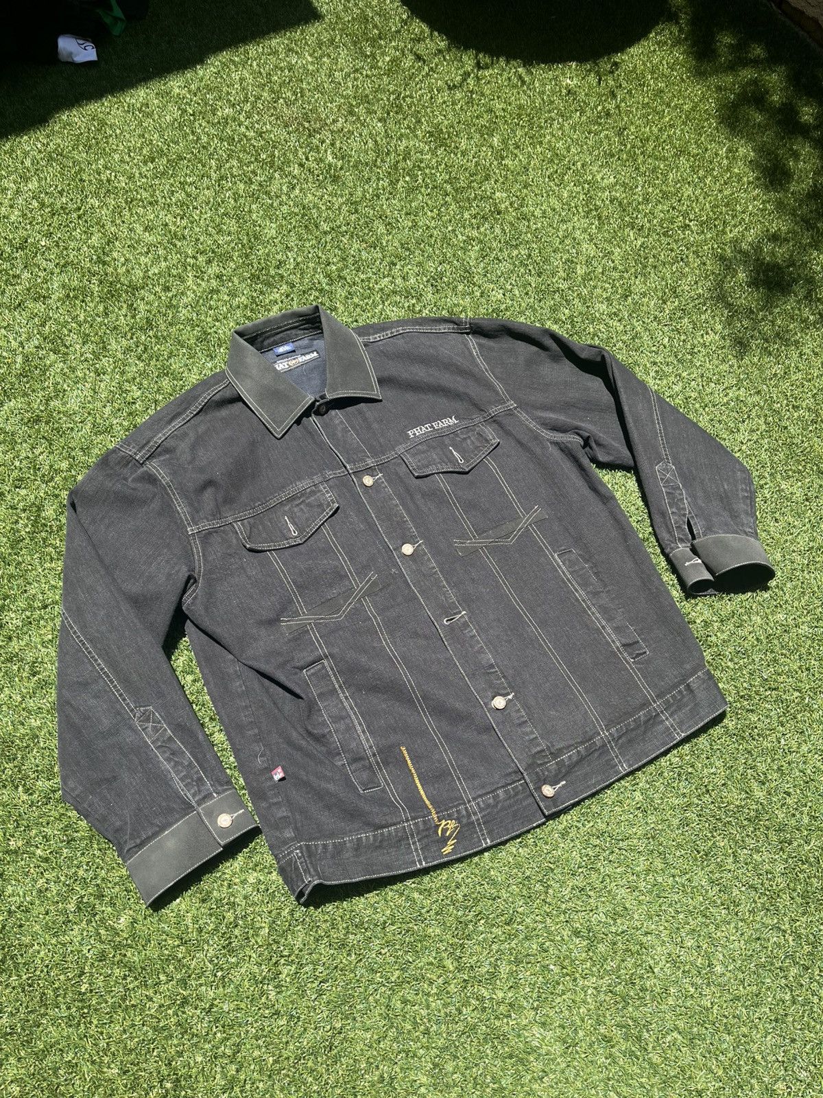Phat Farm × Vintage VTG 00’s / Y2K Phat Farm Denim Mens Jacket Size US XL / EU 56 / 4 - 2 Thumbnail