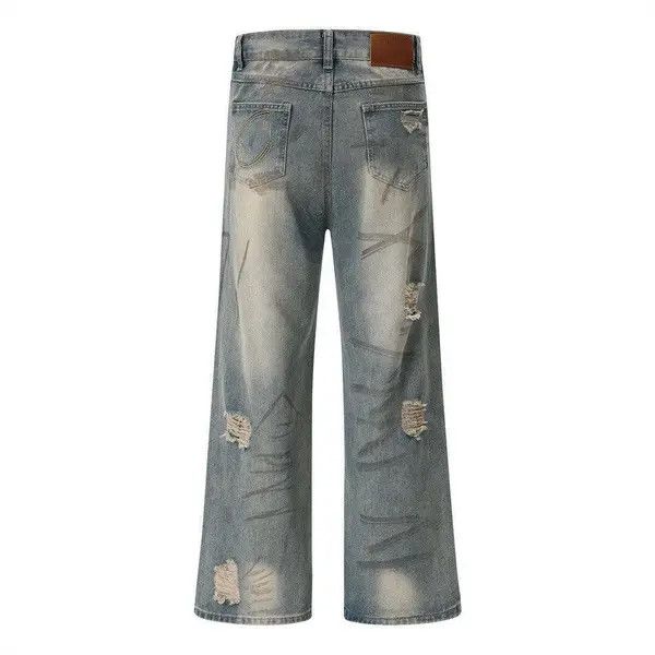 VIBE Distressed Blue Denim Jeans Size US 30 / EU 46 - 8 Thumbnail