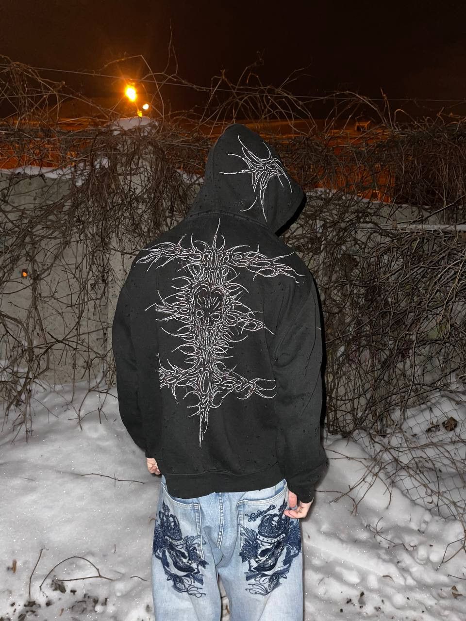 Affliction Metal tribal distressed hoodie Size US L / EU 52-54 / 3 - 4 Thumbnail
