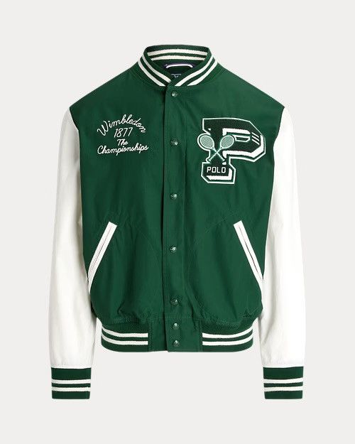 Polo Ralph Lauren Polo Ralph Lauren Tennis Varisty Wimbledon Letterman Jacket Size US XL / EU 56 / 4 - 1 Thumbnail