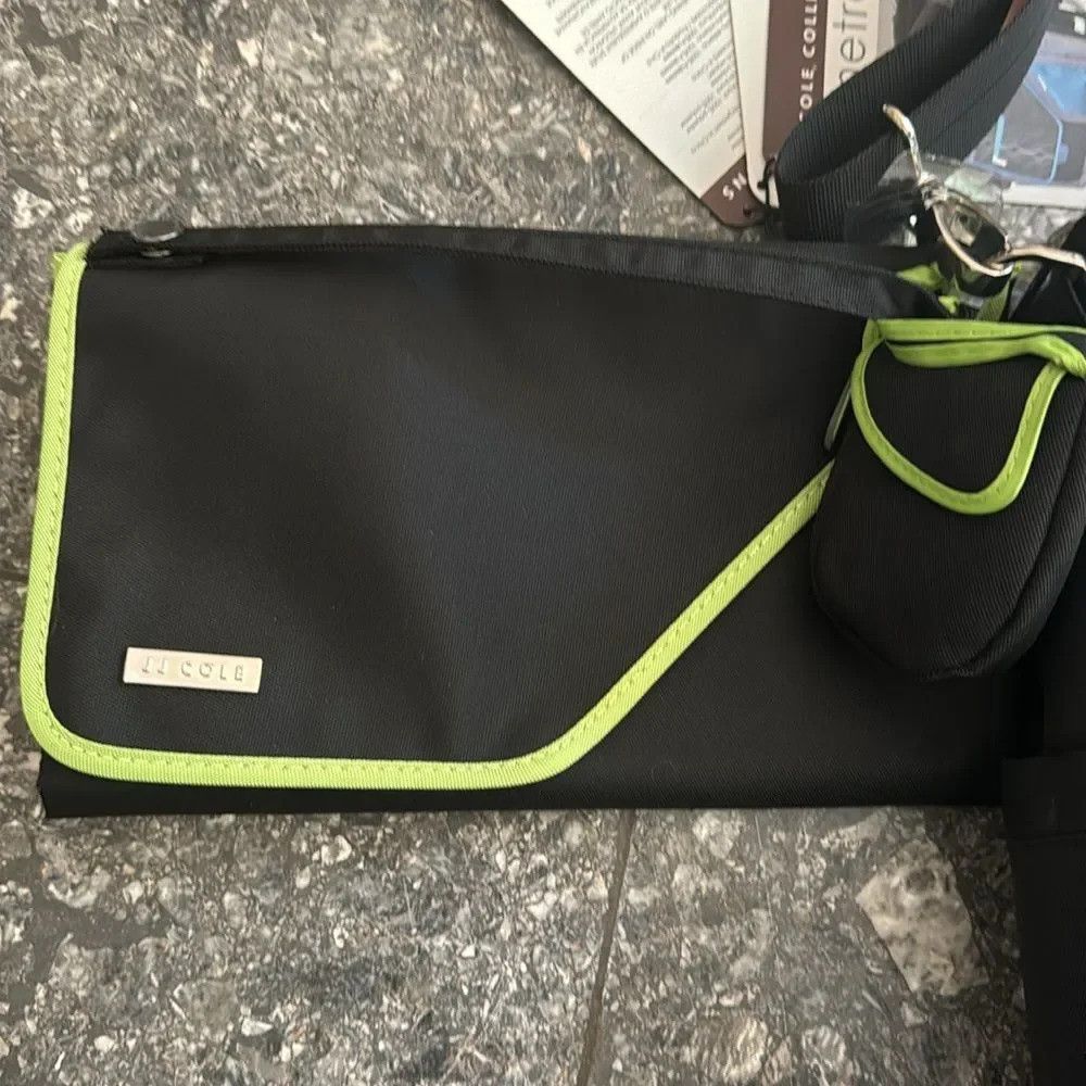 Other JJ Cole black/lime/gray pattern multi compartment adjustabl Size ONE SIZE - 4 Thumbnail