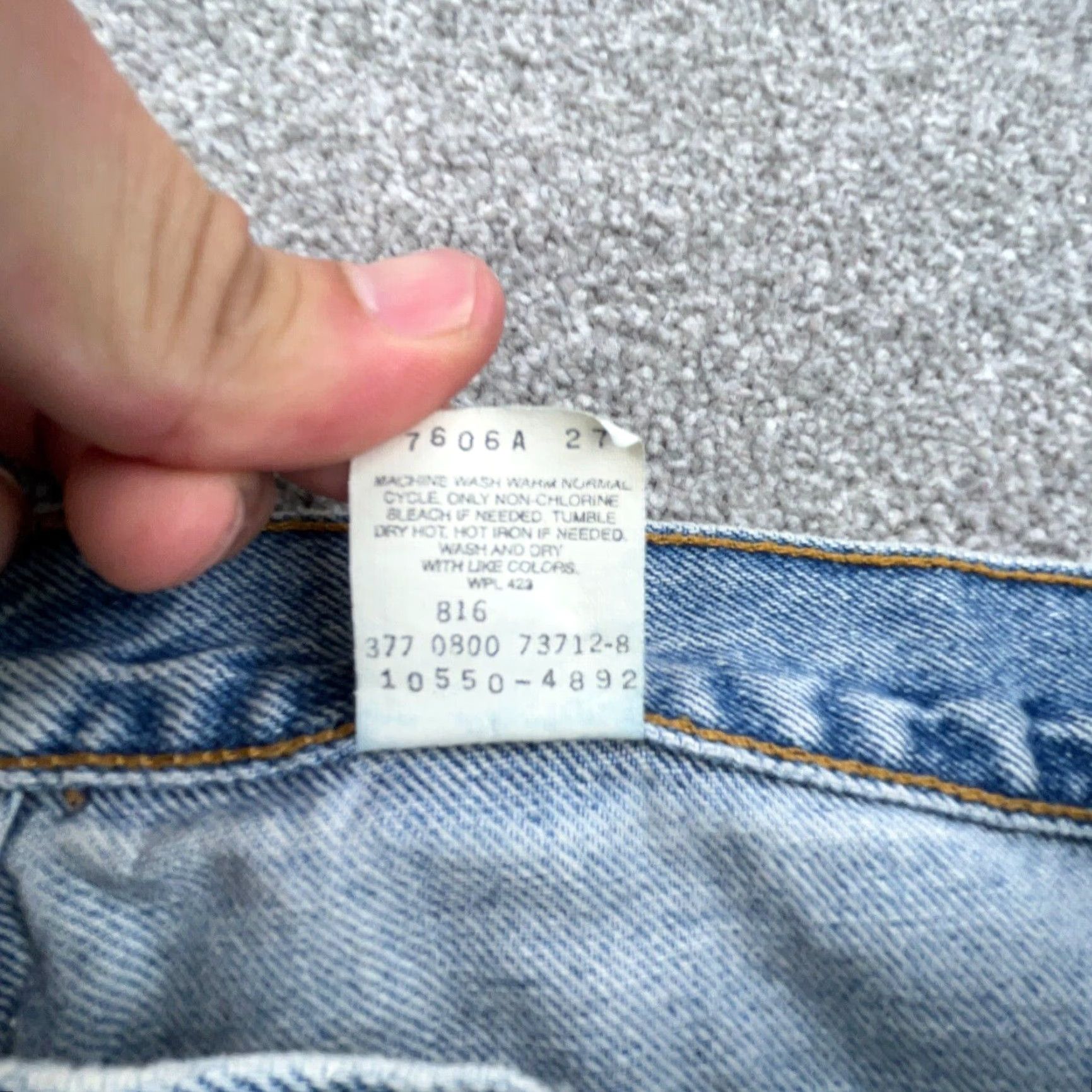 Levi's VINTAGE Levi's 550 Jeans Women 5-Pocket Design Relaxed Tapered Fit 31x30 Blue 80s 90s USA Mens Womens Girls Boys 731 Size 36" / US 14 / IT 50 - 5 Thumbnail