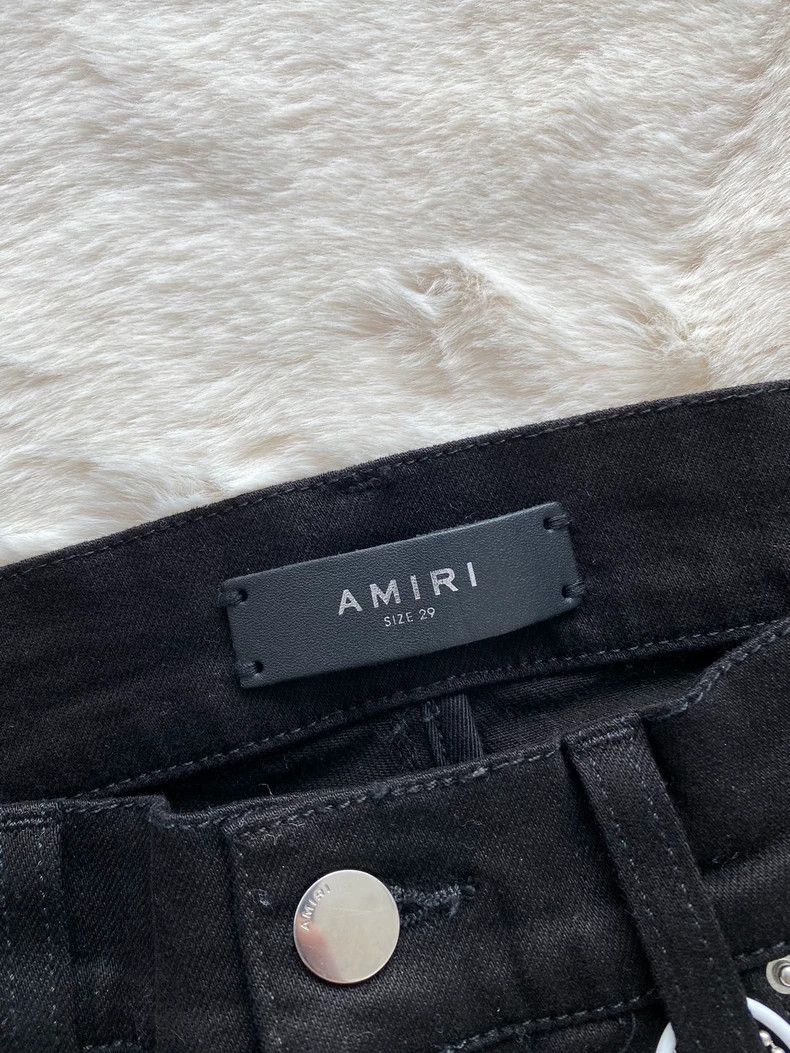 Amiri Amiri Black Suede MX1 Jean Size US 29 - 2 Thumbnail