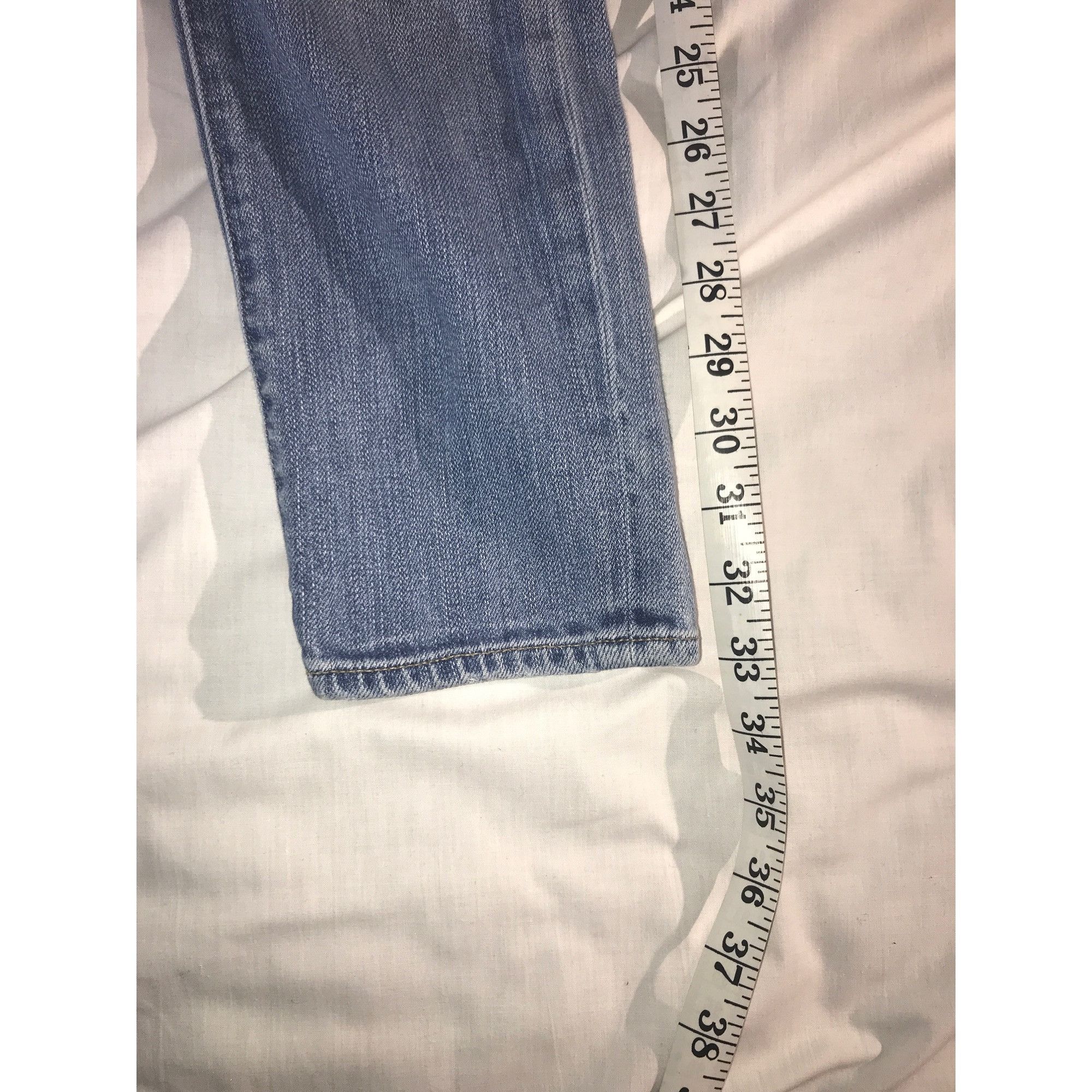 Paige Paige Womens “Kylie Corp” Light Blue Distressed Denim Jeans Size 27" / US 4 / IT 40 - 8 Thumbnail