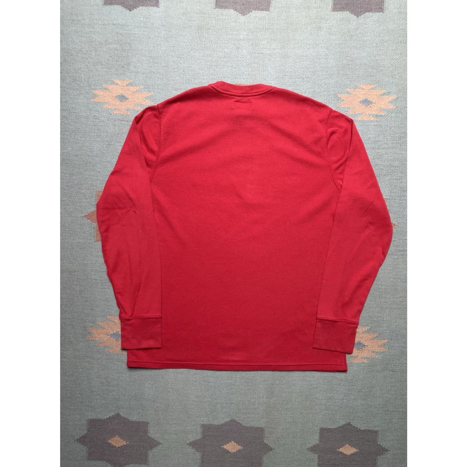 Ralph Lauren VINTAGE Polo Ralph Lauren waffle knit thermal shirt crimson red base layer men’s large Size US L / EU 52-54 / 3 - 5 Thumbnail