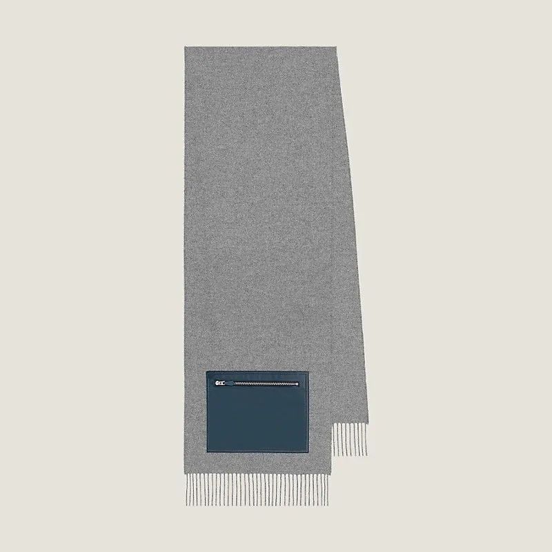 Hermes HERMES PRE-OWNED CASHMERE POCKET MUFFLER E20622 Size ONE SIZE - 5 Thumbnail