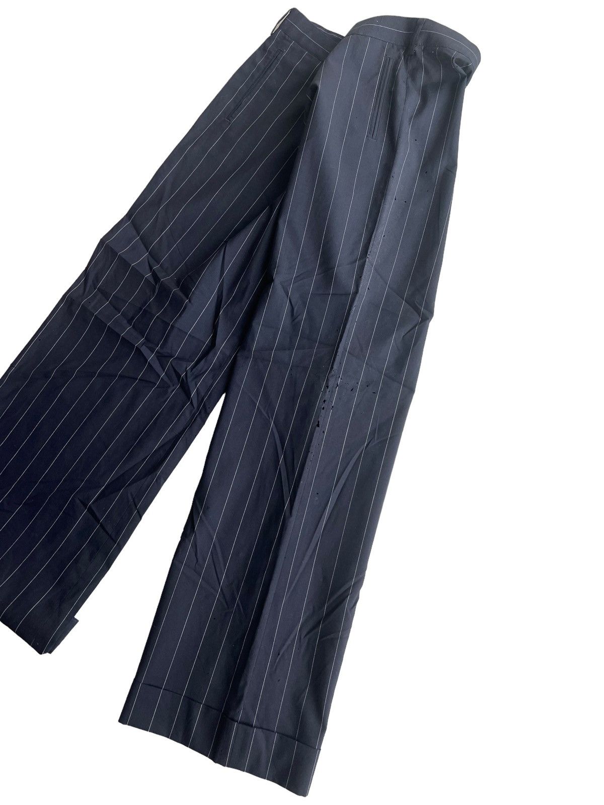 Gaultier Homme Objet × Jean Paul Gaultier OG 90s Jean Paul Gaultier Striped Wide Leg Pants Size US 32 / EU 48 - 9 Thumbnail