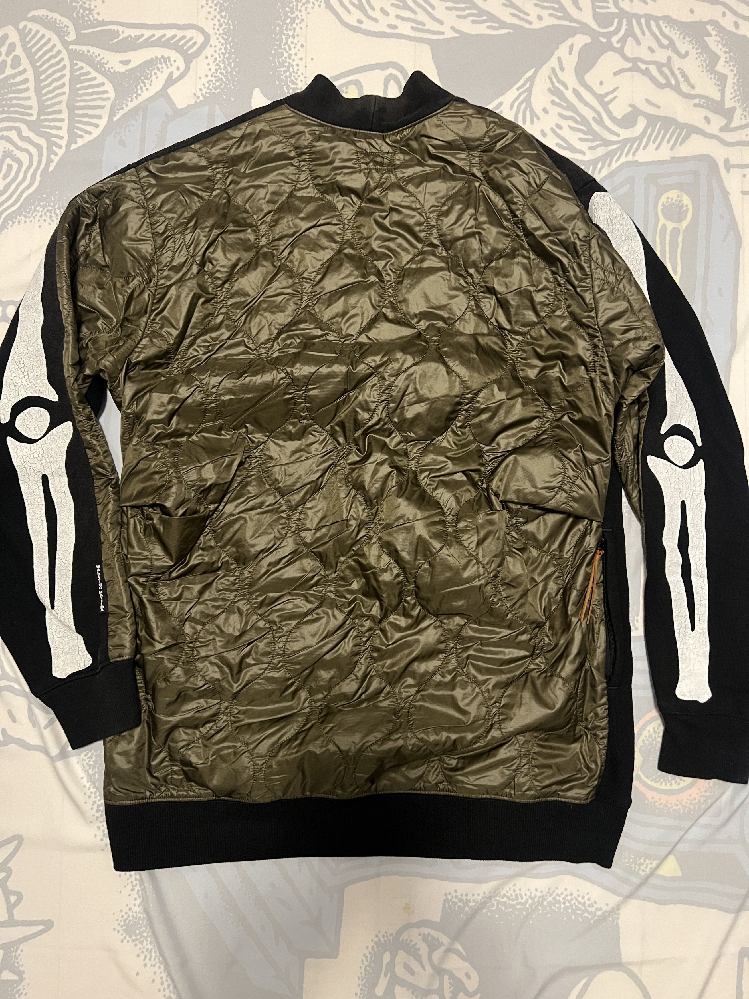 Kapital Kountry Kapital Quilted Bone Print Hoodie Cardigan Size US L / EU 52-54 / 3 - 2 Thumbnail