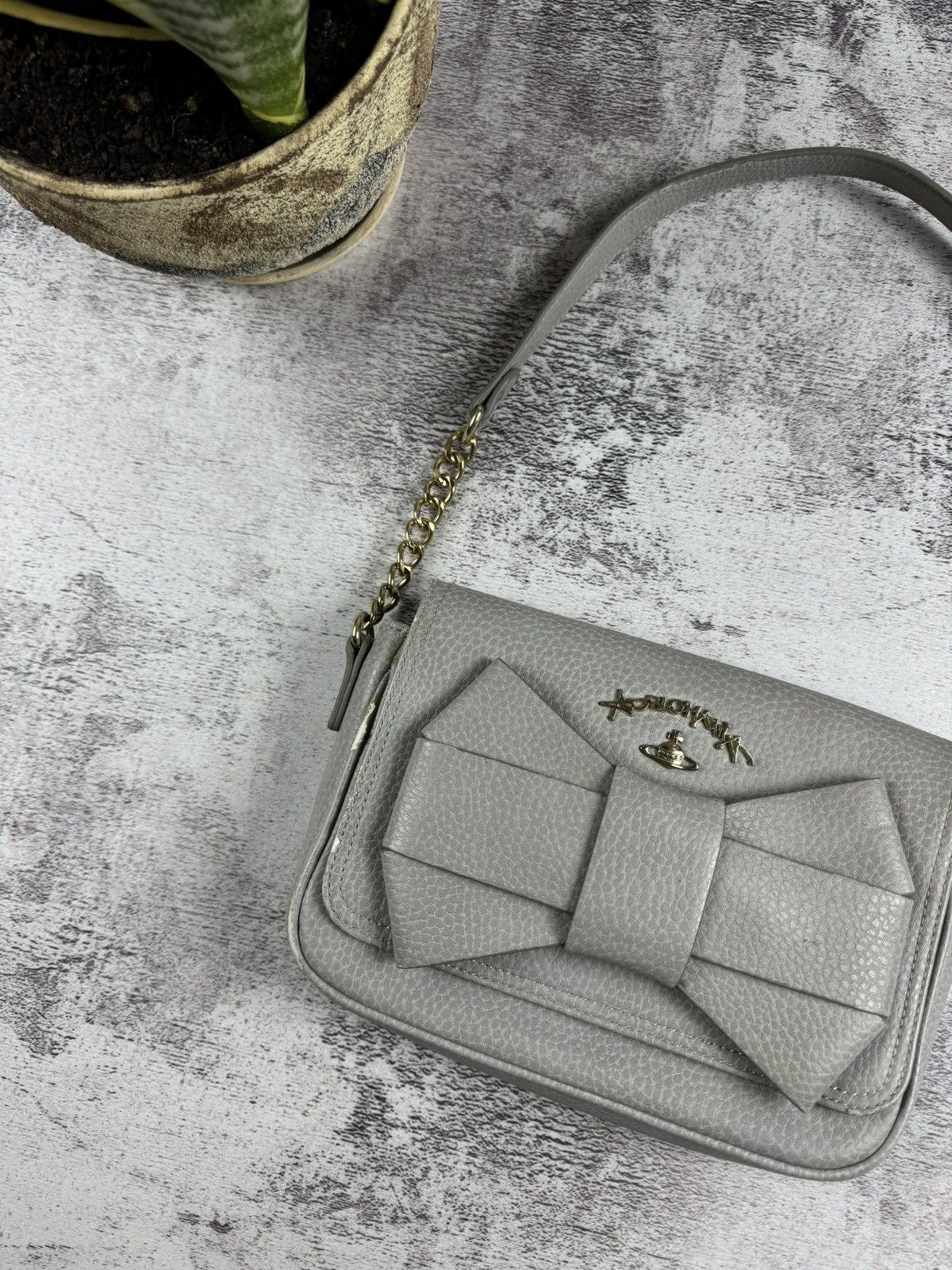 Vivienne Westwood VIVIENNE WESTWOOD X ANGLOMANIA LEATHER RIBBON SHOULDER BAG Size ONE SIZE - 3 Thumbnail