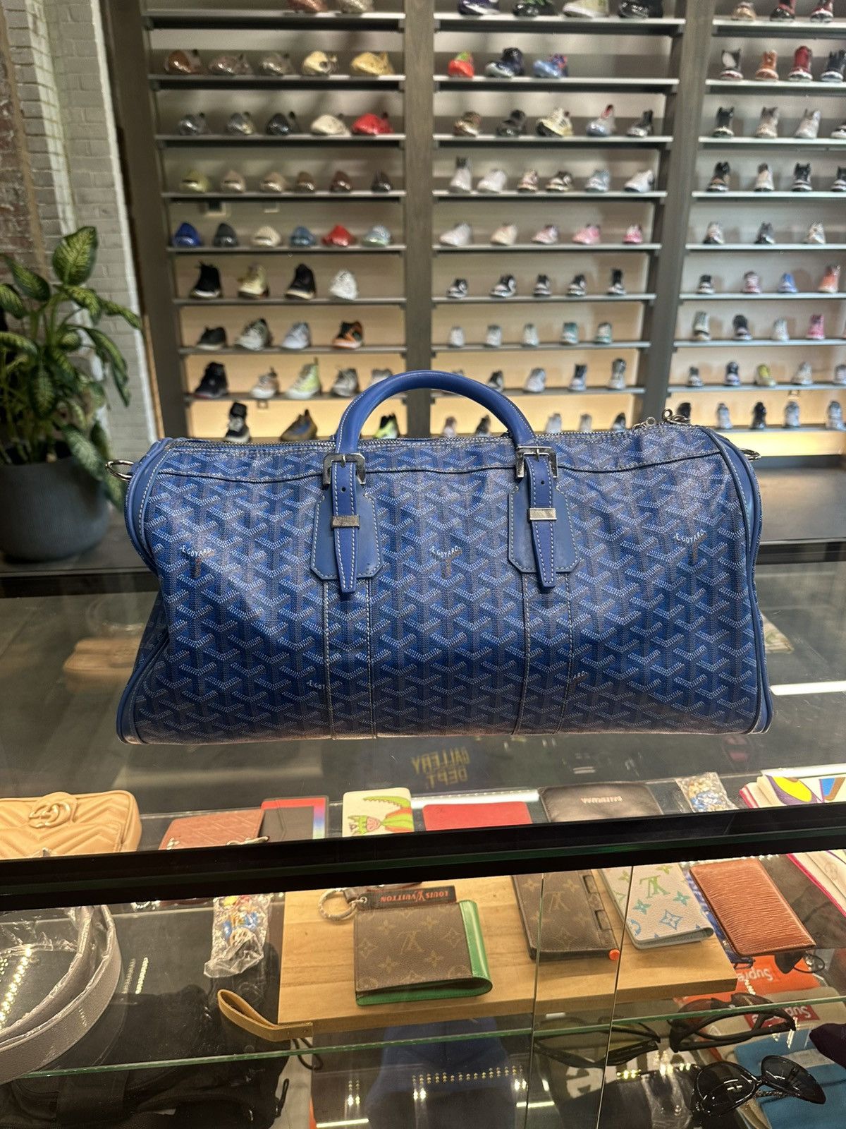 Goyard Goyard Croisiere 40 Duffle Bag Blue Size ONE SIZE - 1 Thumbnail
