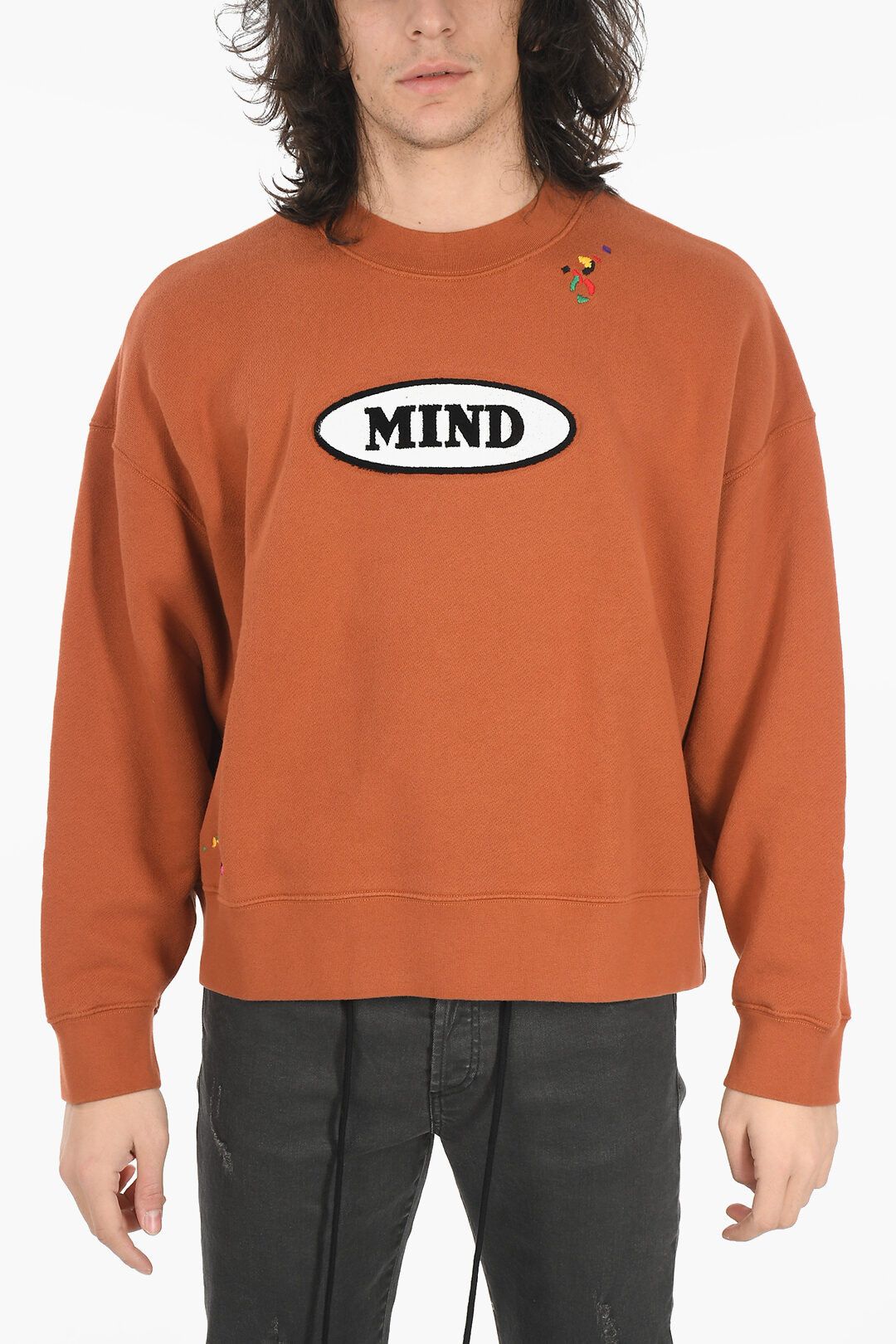 image of Palm Angels Og1Mm1223 Sweatshirt In Brown, Men's (Size 2XS)
