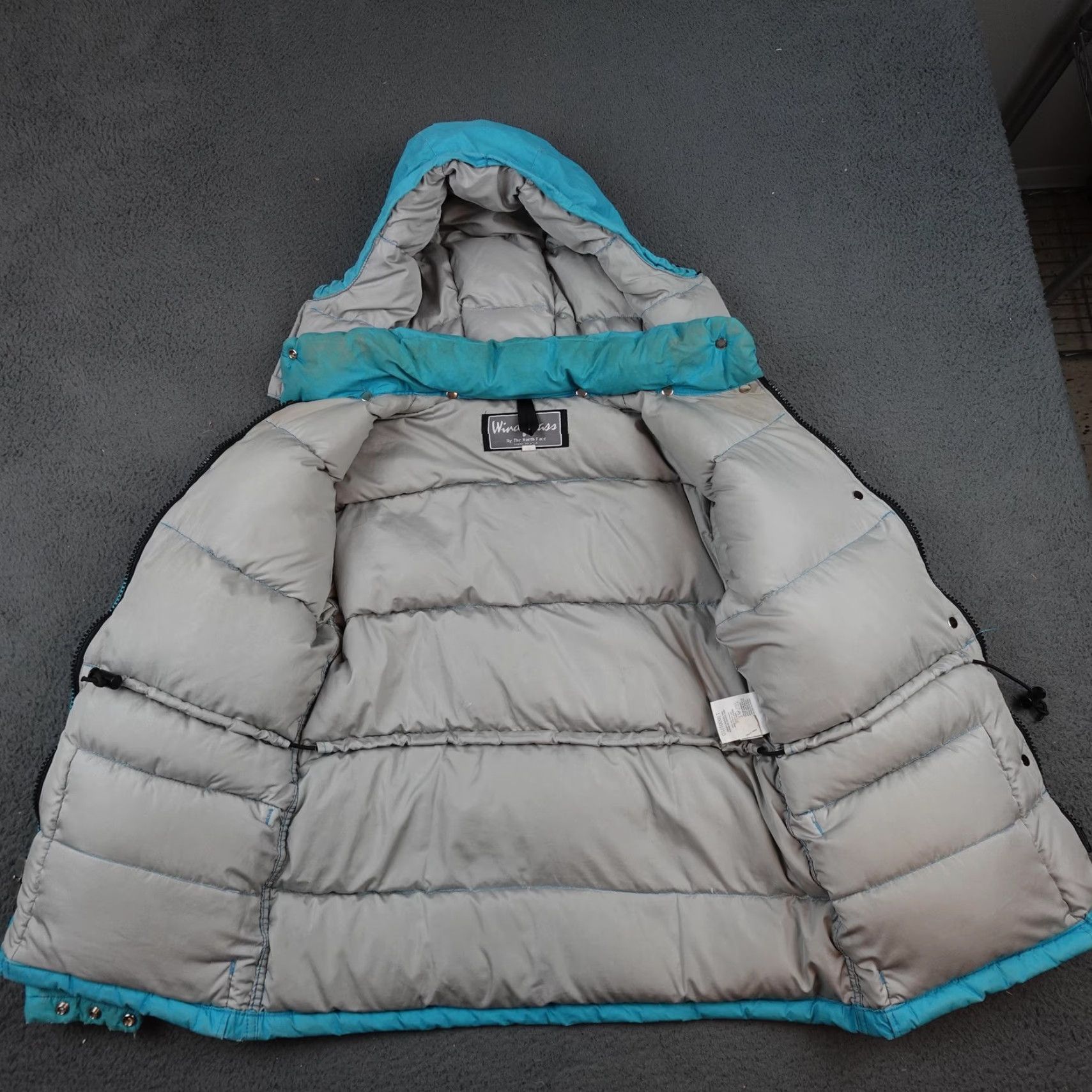 The North Face VINTAGE The North Face Windy Pass Jacket Womens Medium Blue Down Puffer Hooded USA 90s Size M / US 6-8 / IT 42-44 - 7 Thumbnail