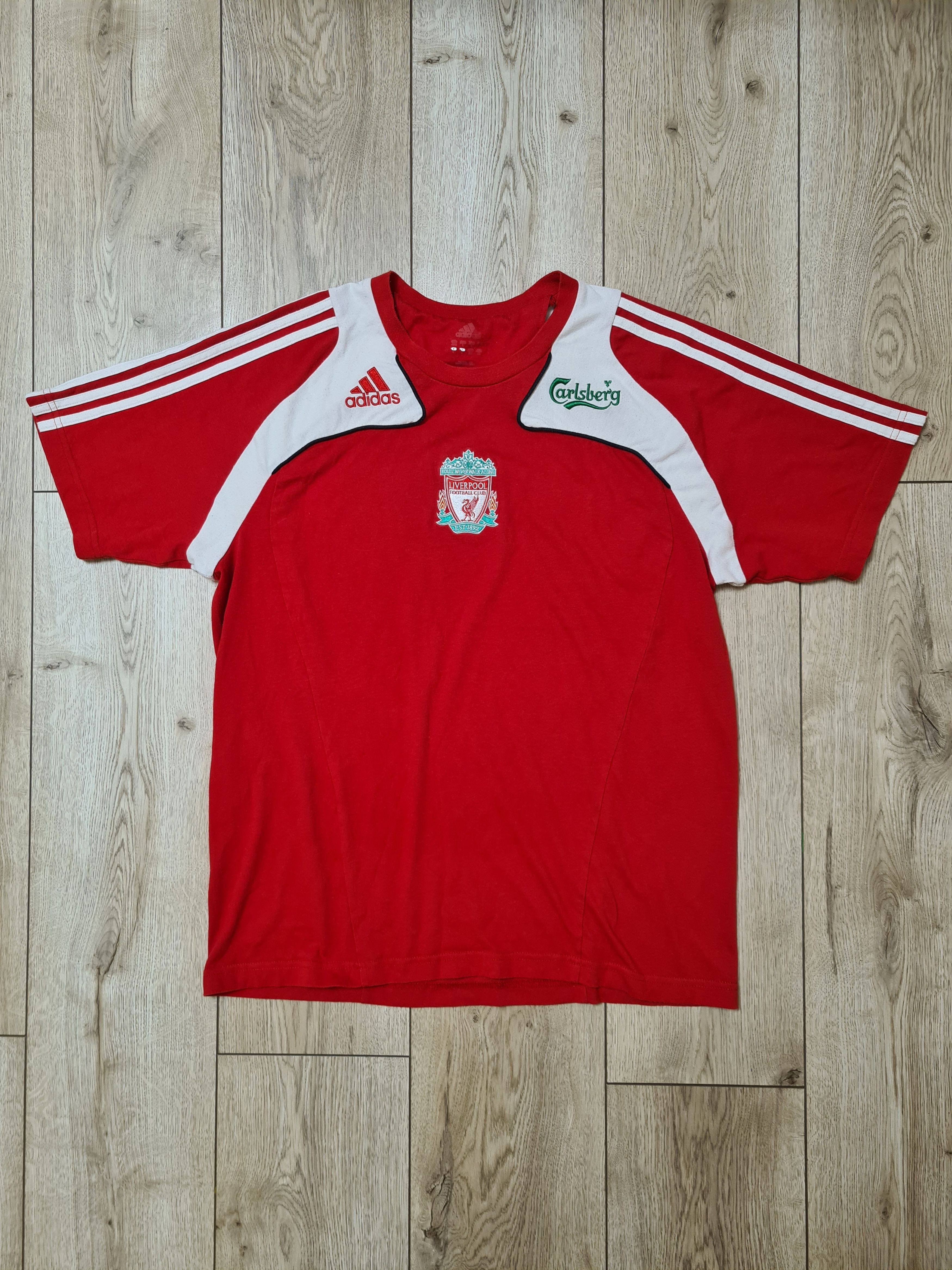 Adidas LIVERPOOL 2008 2009 TRAINING FOOTBALL SOCCER JERSEY COTTON Size US L / EU 52-54 / 3 - 1 Thumbnail