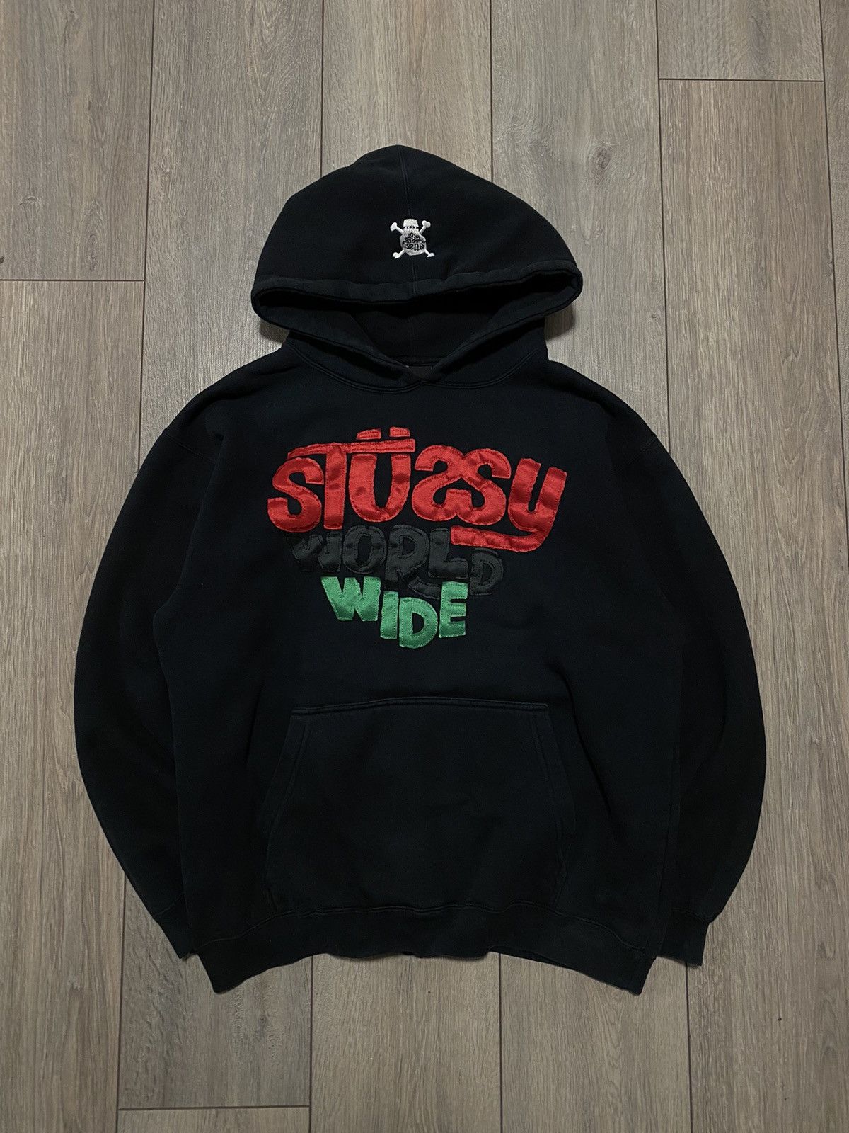 Stussy Vintage Stussy Worldwide Hoodie Sweatshirt Big Logo Made USA Size US M / EU 48-50 / 2 - 1 Thumbnail
