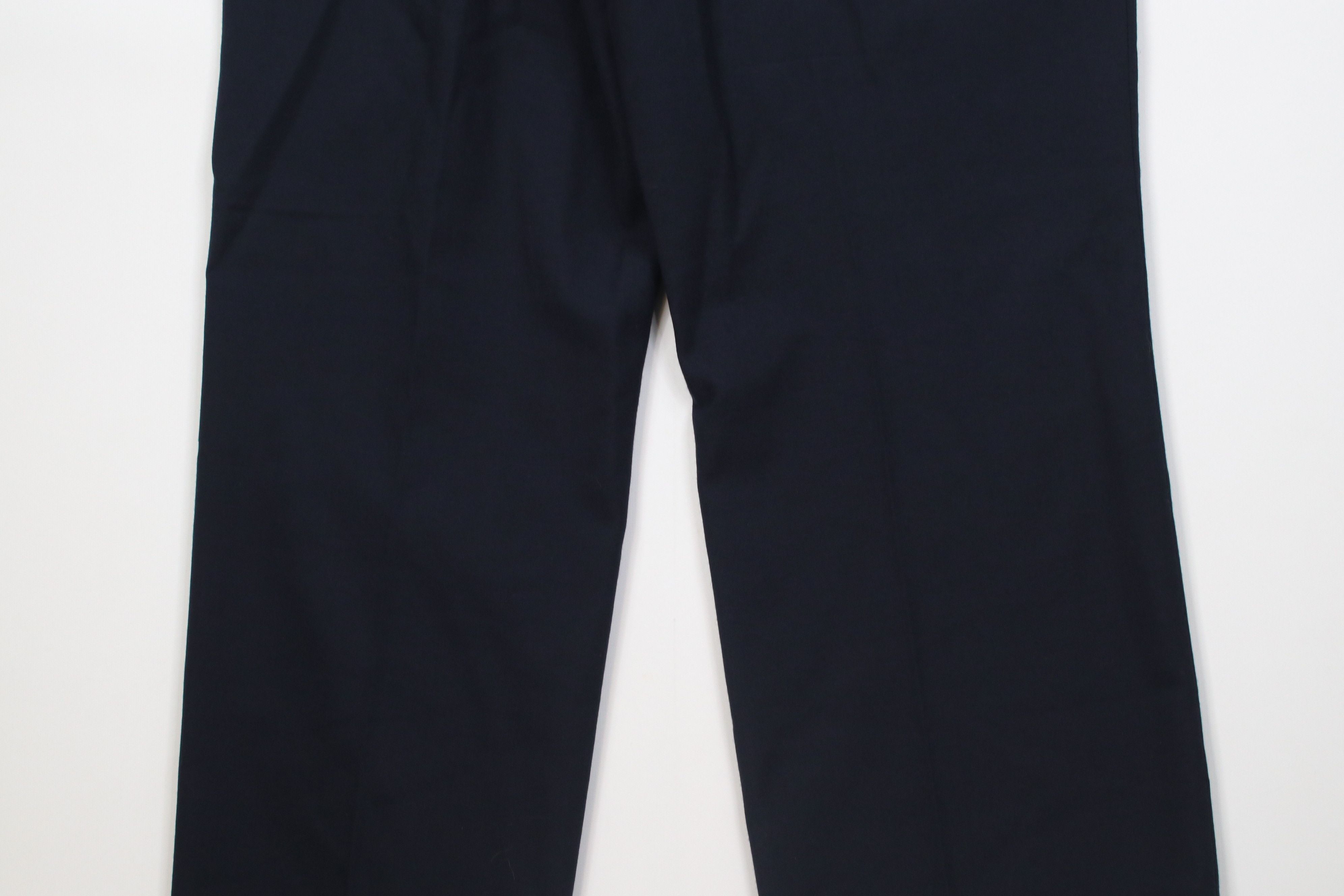 Vintage Vintage 70s Streetwear Wool Wide Leg Chino Pants Blue USA Size US 32 / EU 48 - 10 Thumbnail
