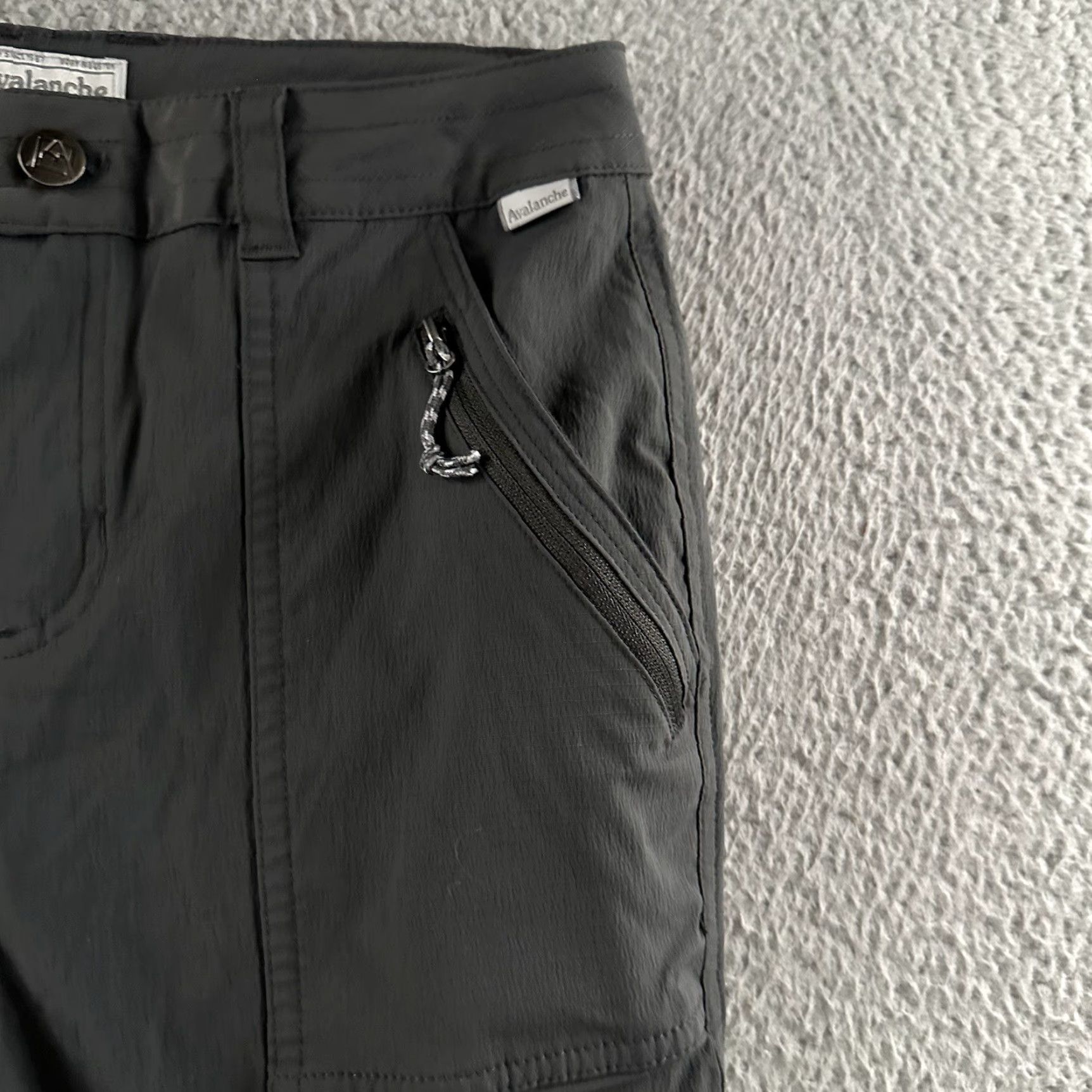 Avalanche Avalanche Womens Pants Gray Size Small Utility Zip Pocket Stretch Nylon Blend Size 28" / US 6 / IT 42 - 3 Thumbnail