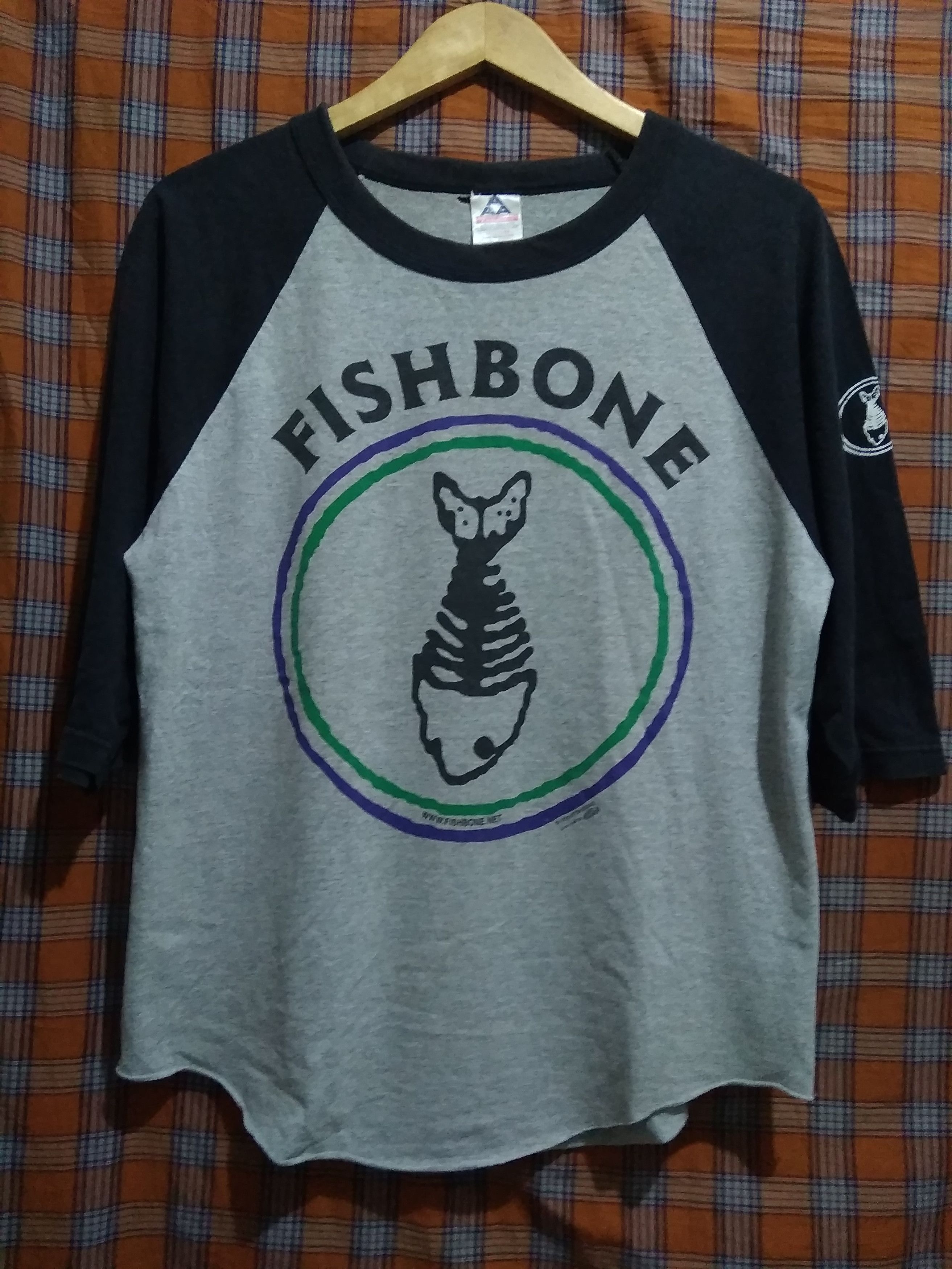 Band Tees Vintage 1991 Fishbone rock band raglan shirt rare Size US M / EU 48-50 / 2 - 1 Thumbnail