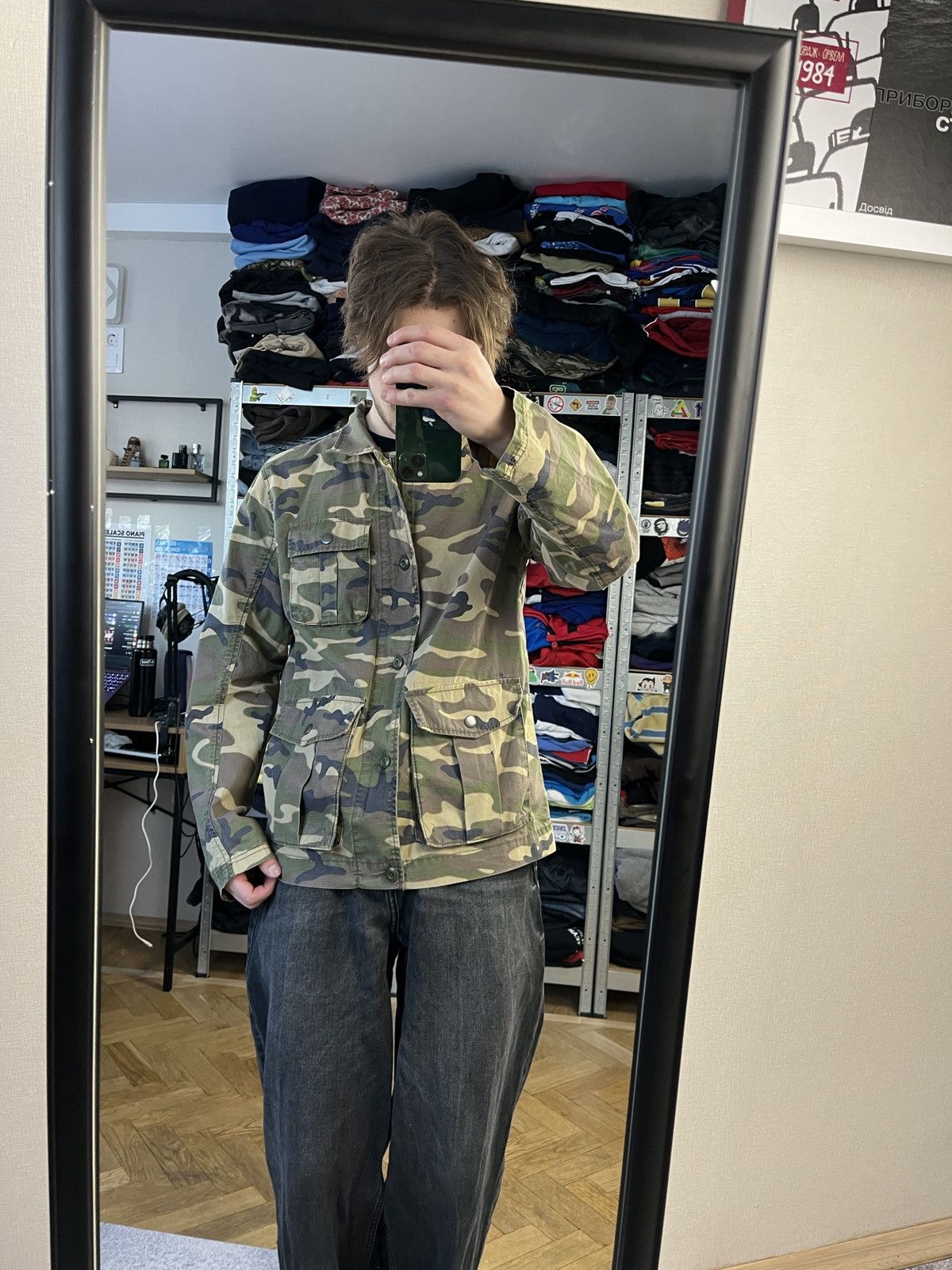 Gap Vintage 00’s Y2k GAP Camo Men’s Field Jacket Japanese Rare Size US M / EU 48-50 / 2 - 2 Thumbnail