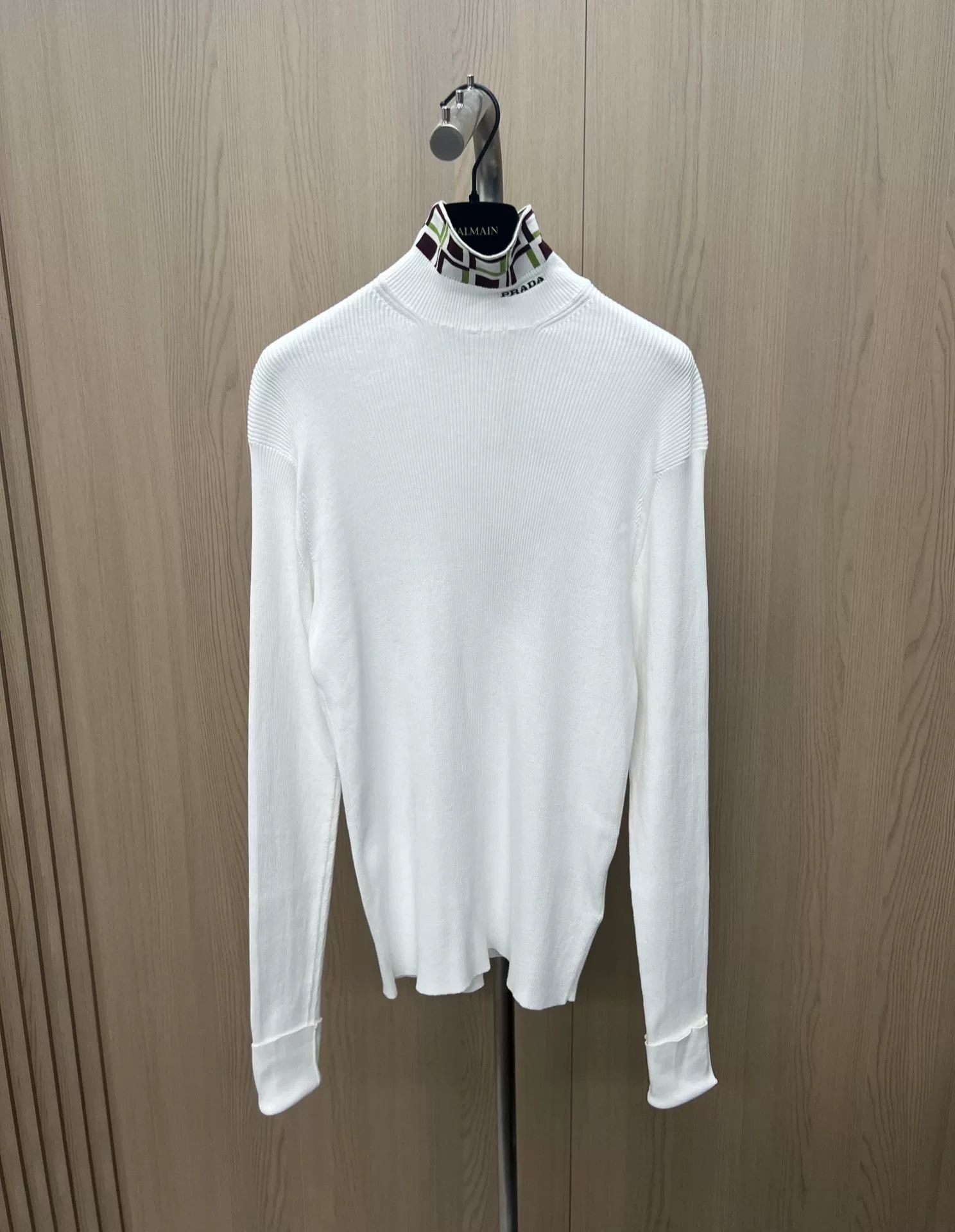Prada Prada 23ss High Neck Knit Top Size US M / EU 48-50 / 2 - 1 Thumbnail