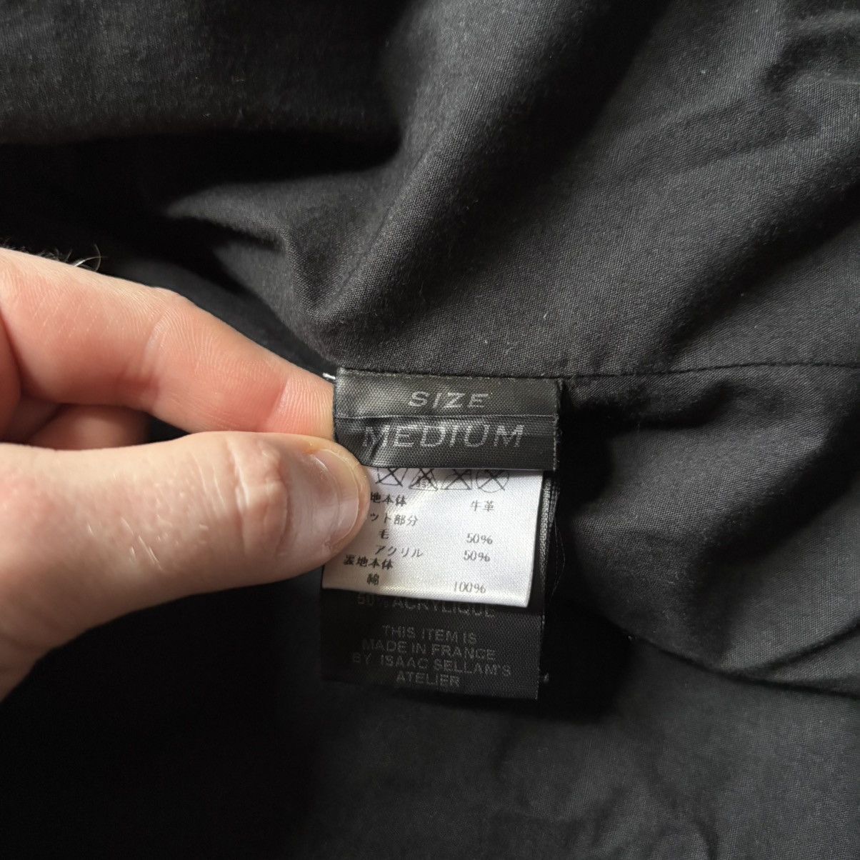 Isaac Sellam Experience Isaac Sellam Suede Leather Spine Jacket Black | Size M Size US M / EU 48-50 / 2 - 13 Thumbnail