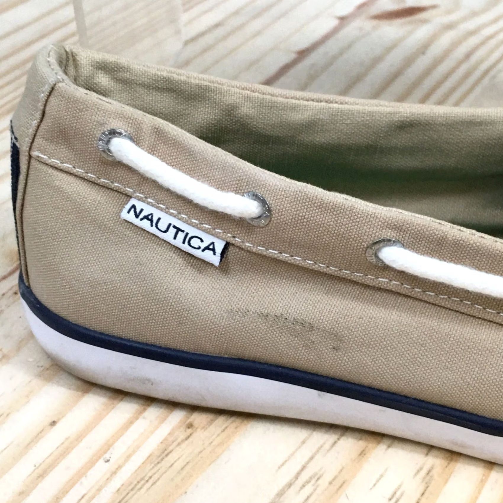 Nautica Nautica Shoes Womens 7.5 Pinecrest Boat Beige Slip On Moc Toe Low Top Casual Shoe Mens/ Womens Size M / US 6-8 / IT 42-44 - 2 Thumbnail