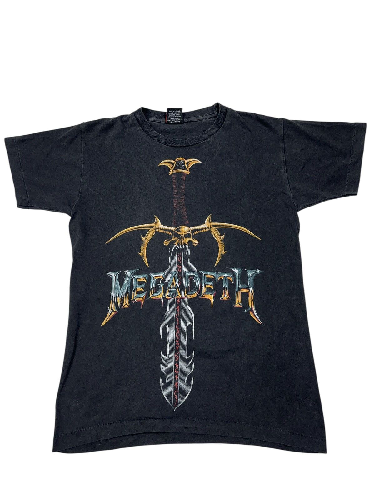 Megadeth 1997 WORLD TOUR Tシャツ M EXC* RARE MISPRINT