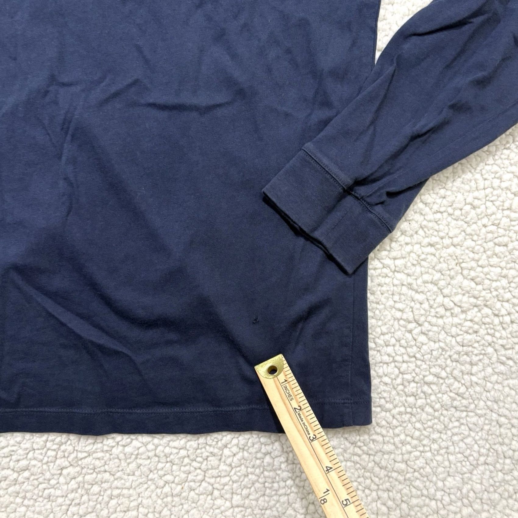 Vineyard Vines Vineyard Vines Navy Blue Pink Whale Long Sleeve Pocket Tee Men's Small Size US S / EU 44-46 / 1 - 6 Thumbnail