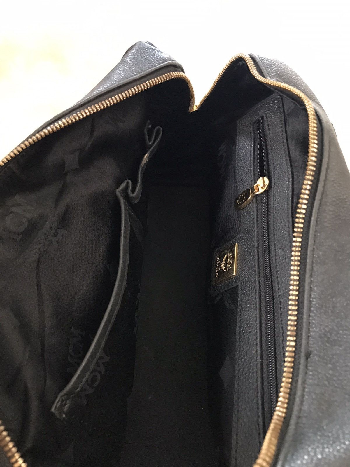 MCM MCM Small Leather Boston Bag Black Size ONE SIZE - 9 Thumbnail