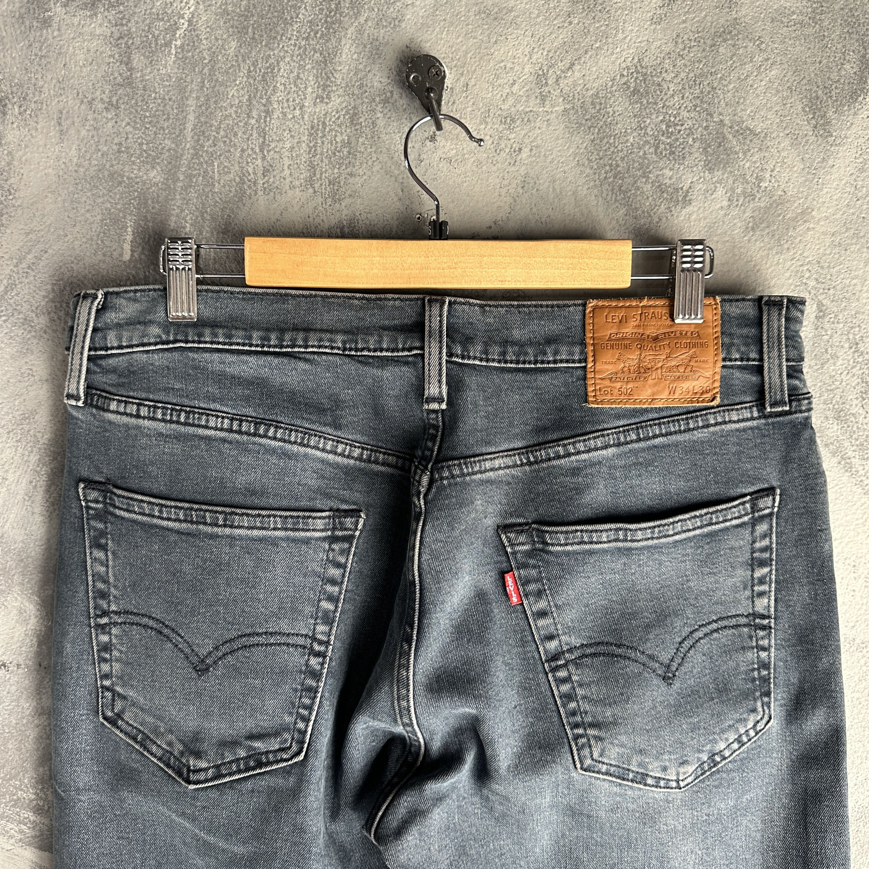 Levi's Levi's 502 Premium Jeans Taper Fit Stretch Denim Big E Size US 34 / EU 50 - 7 Thumbnail